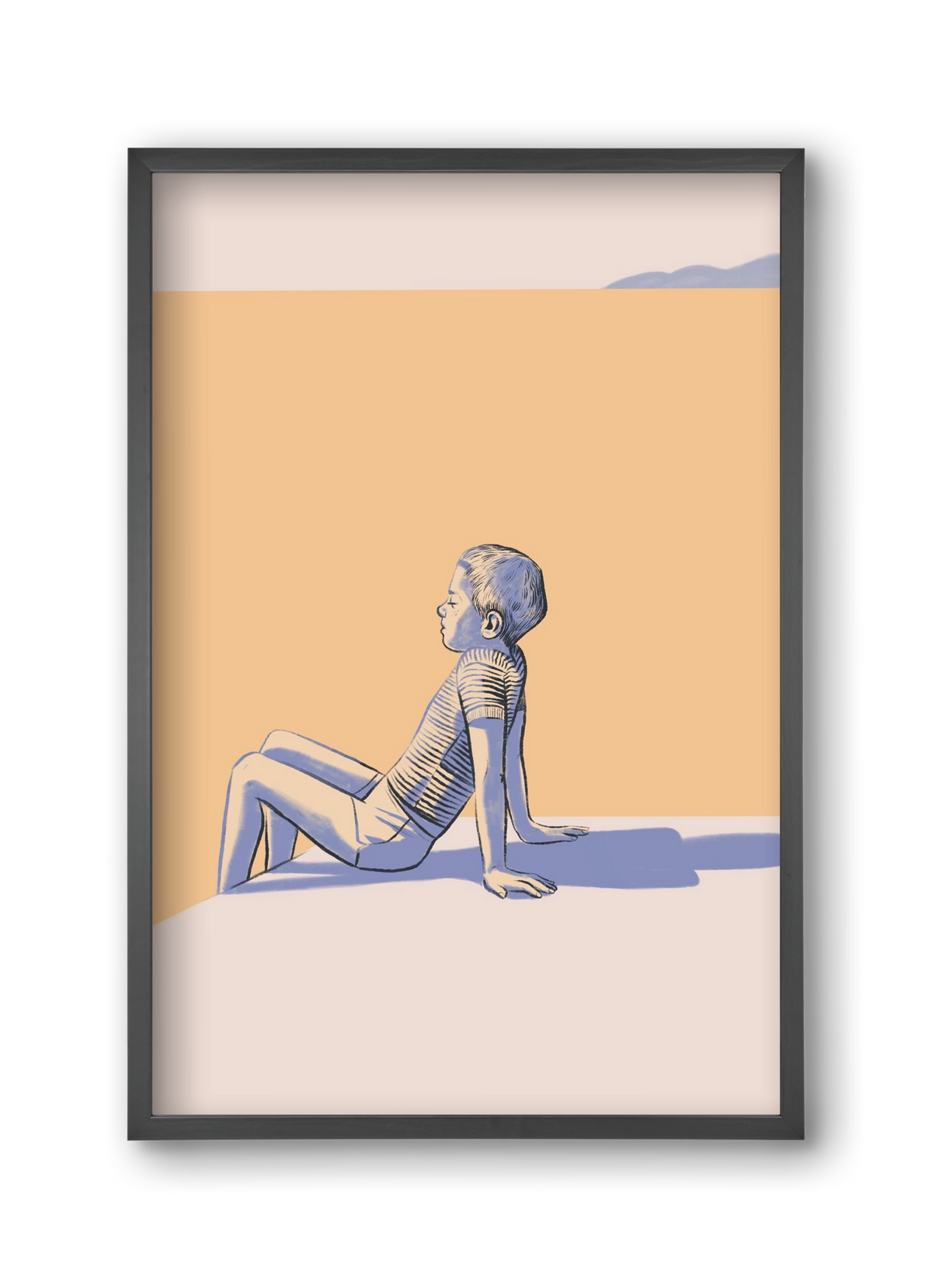 Nyugalom, 30x45 cm (30x45 cm), Fekete keret