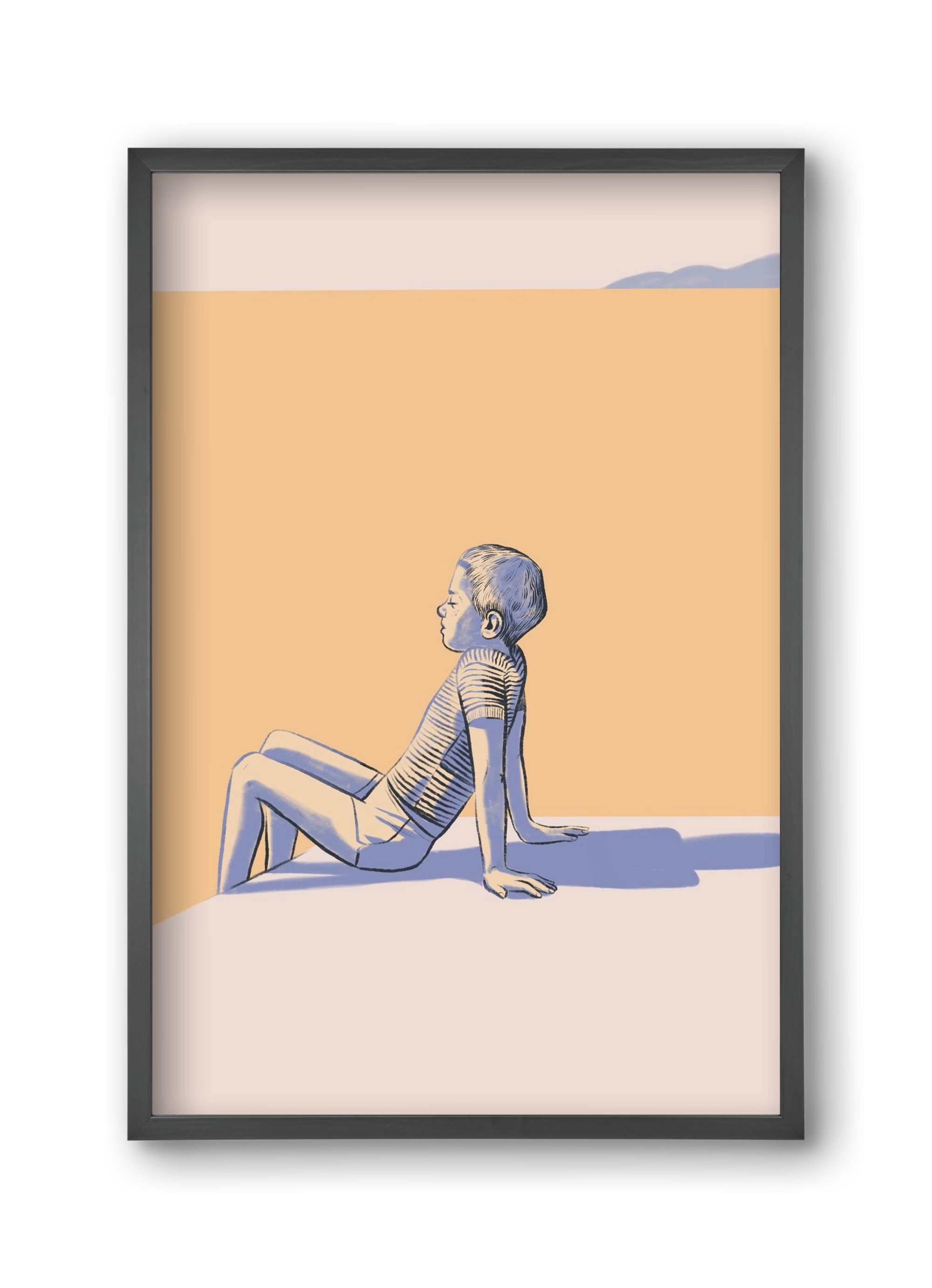 Nyugalom, 30x45 cm (30x45 cm), Fekete keret