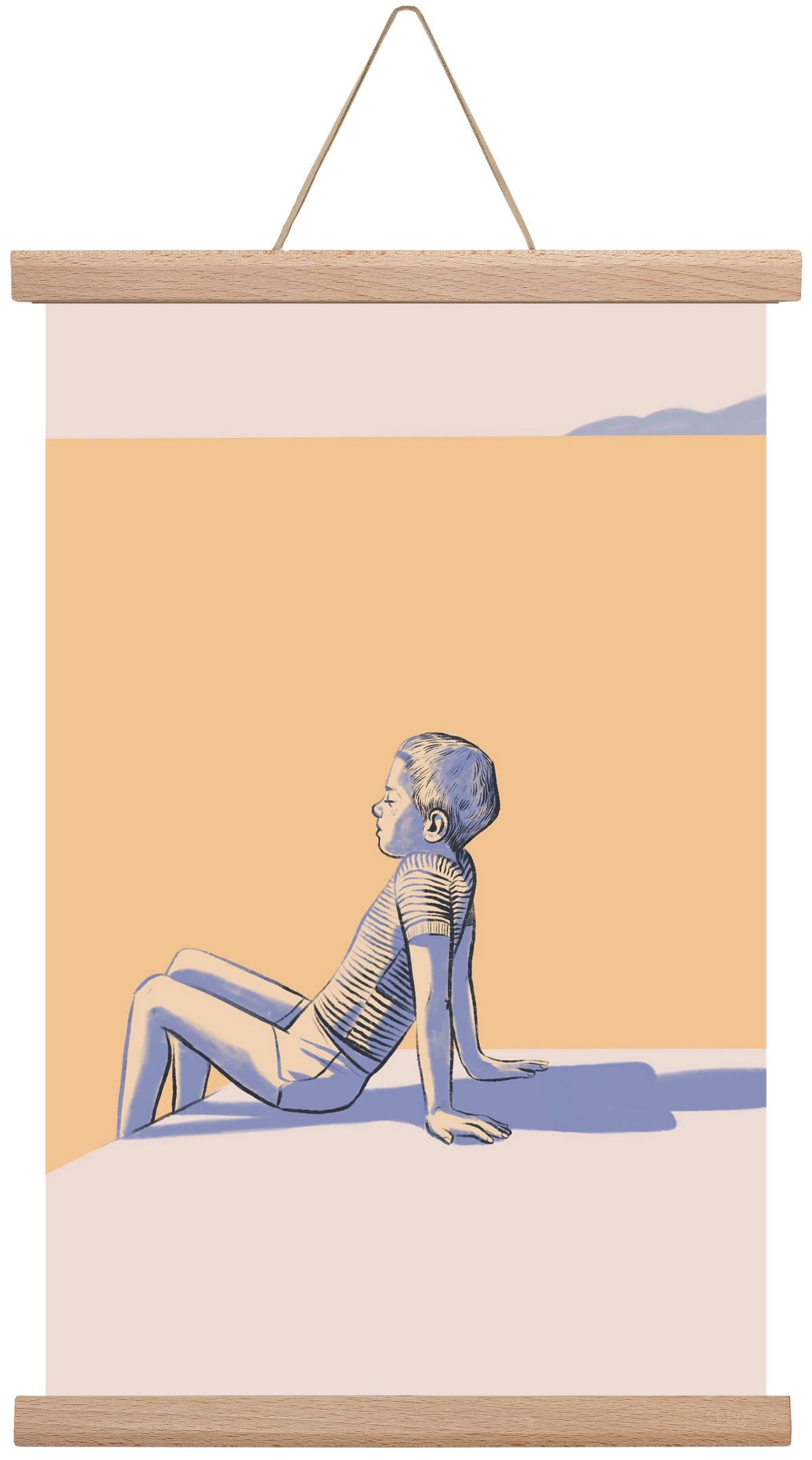 Nyugalom, 30x45 cm (30x45 cm), Tölgy akasztó