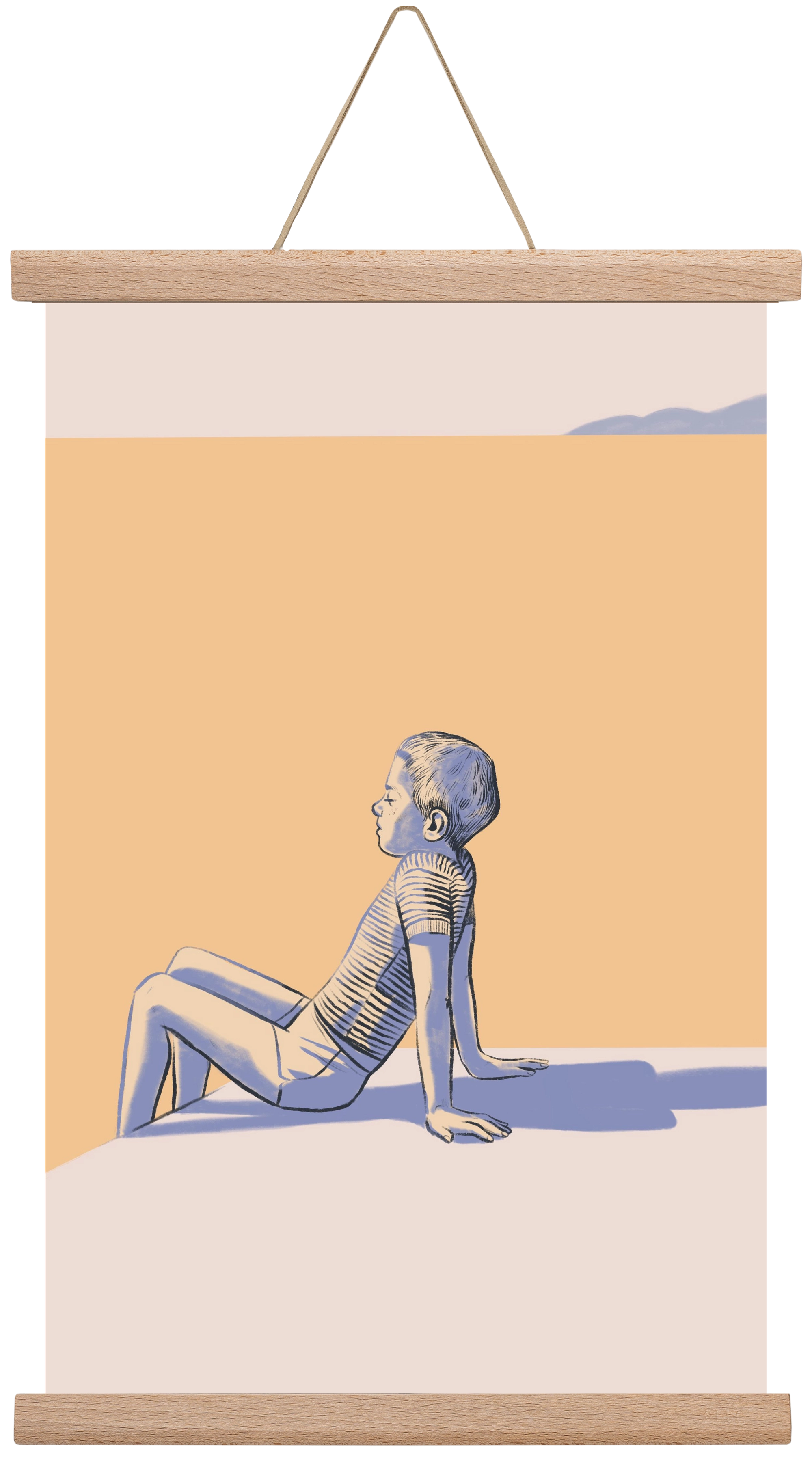 Nyugalom, 30x45 cm (30x45 cm), Tölgy akasztó