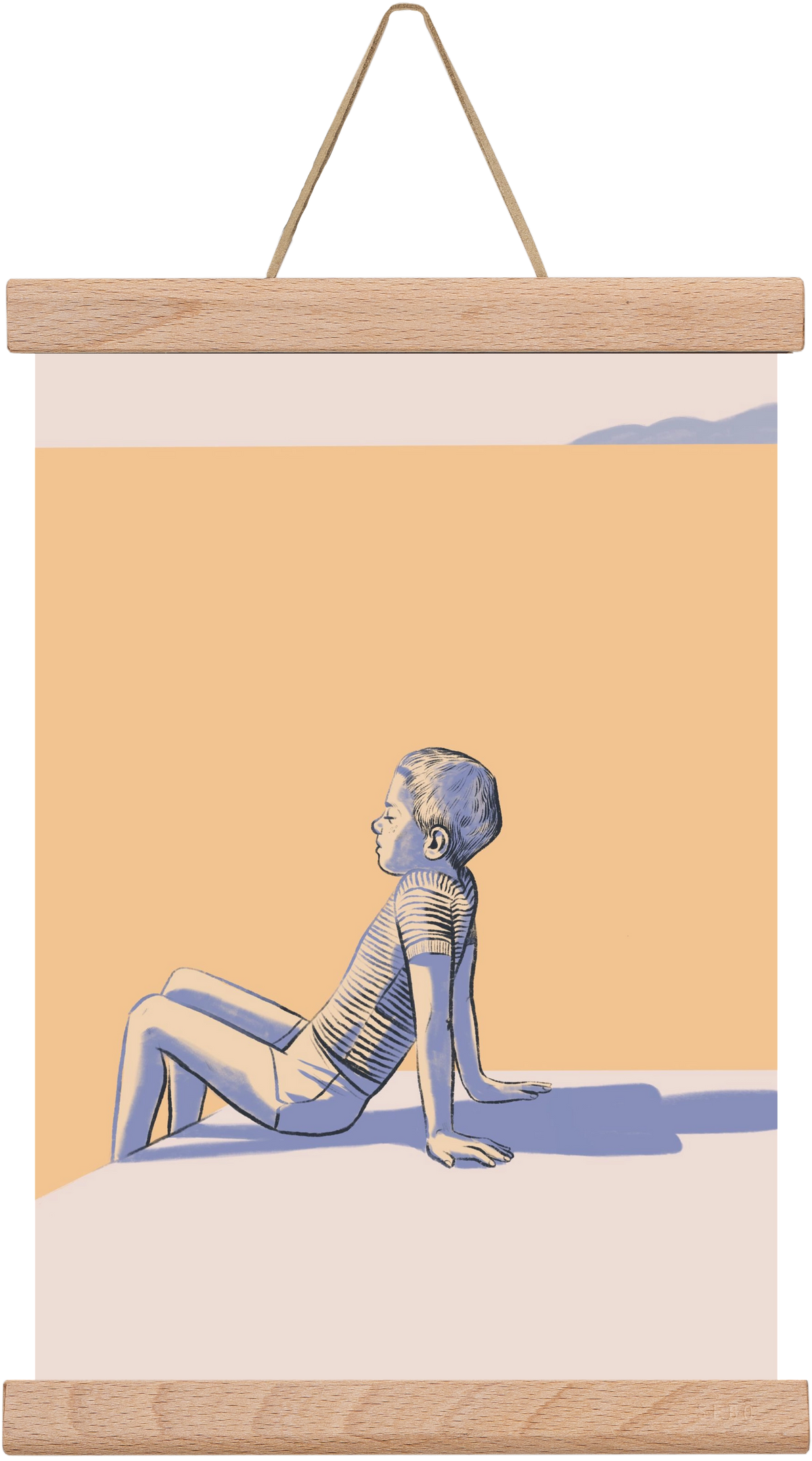 Nyugalom, 20x30 cm (20x30 cm), Tölgy akasztó