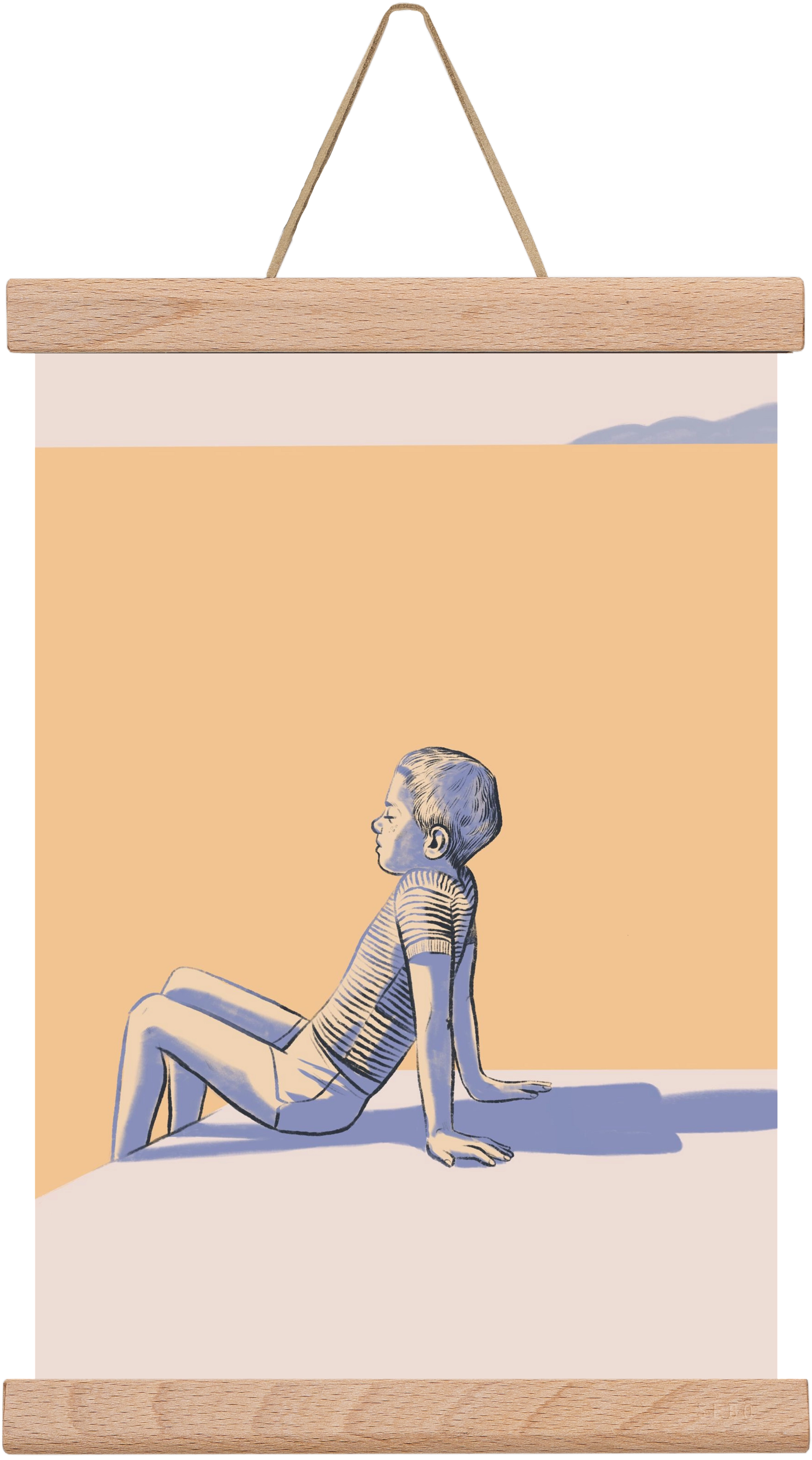 Nyugalom, 20x30 cm (20x30 cm), Tölgy akasztó