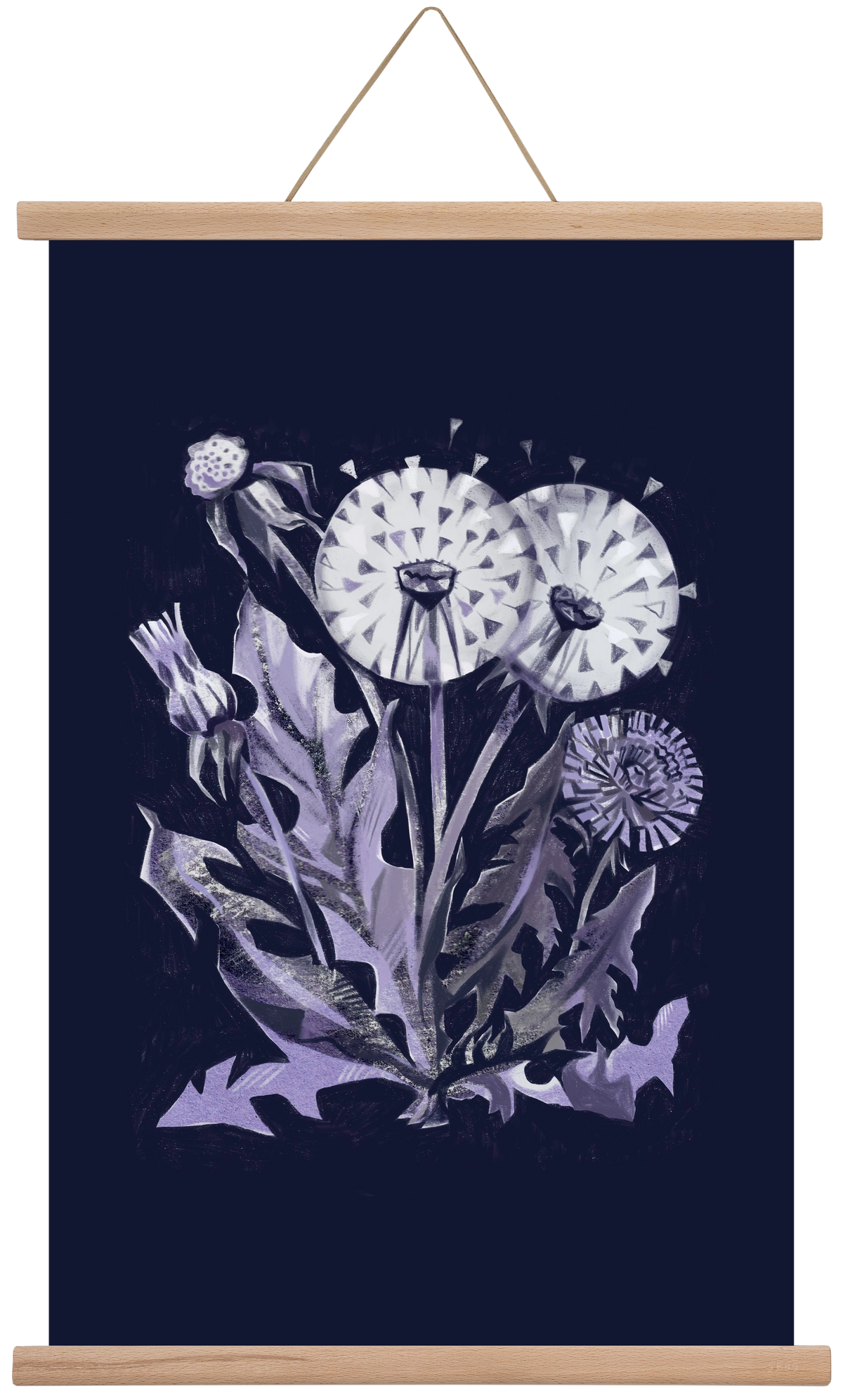 Pitypang, 40x60 cm (40x60 cm), Tölgy akasztó