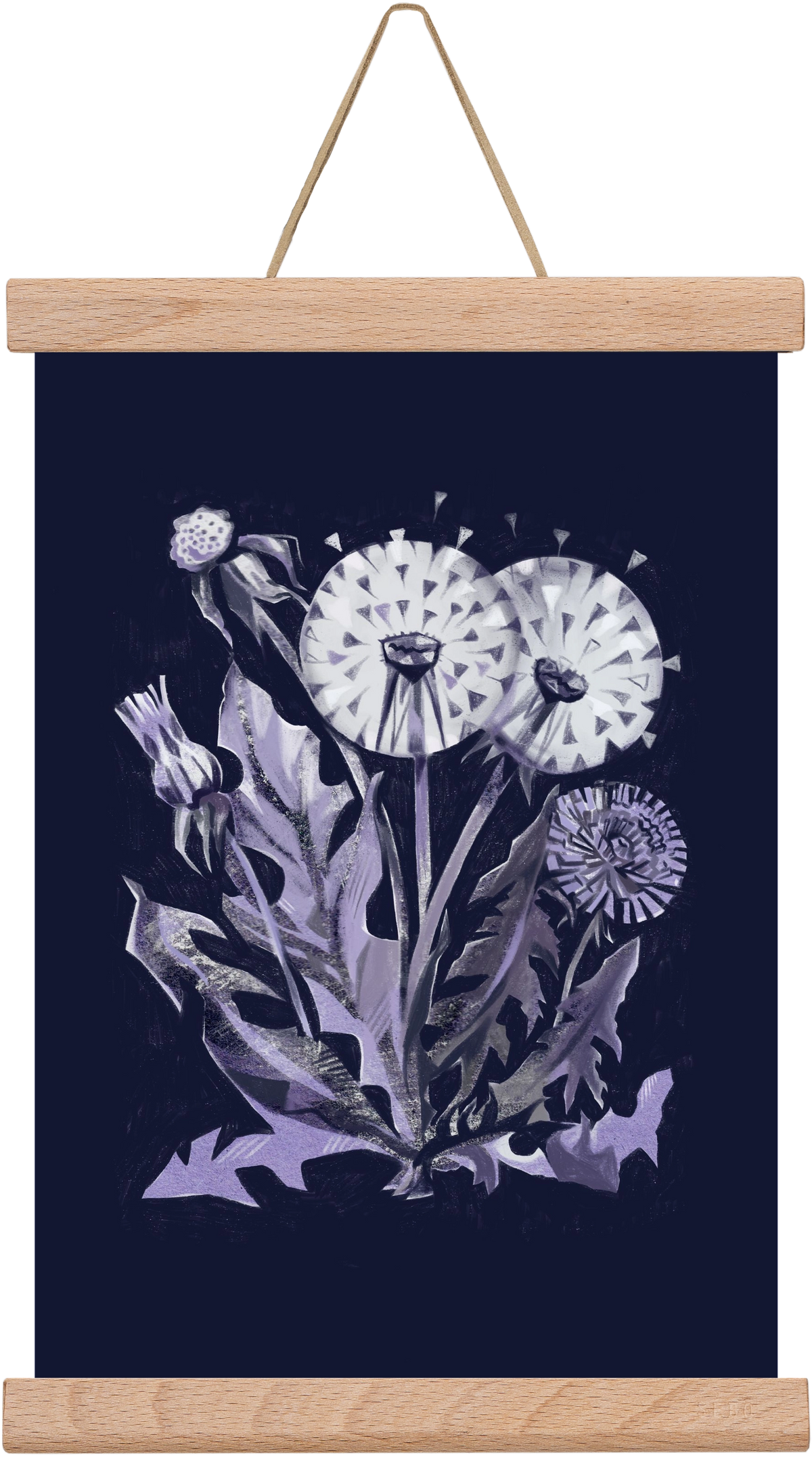 Pitypang, 20x30 cm (20x30 cm), Tölgy akasztó