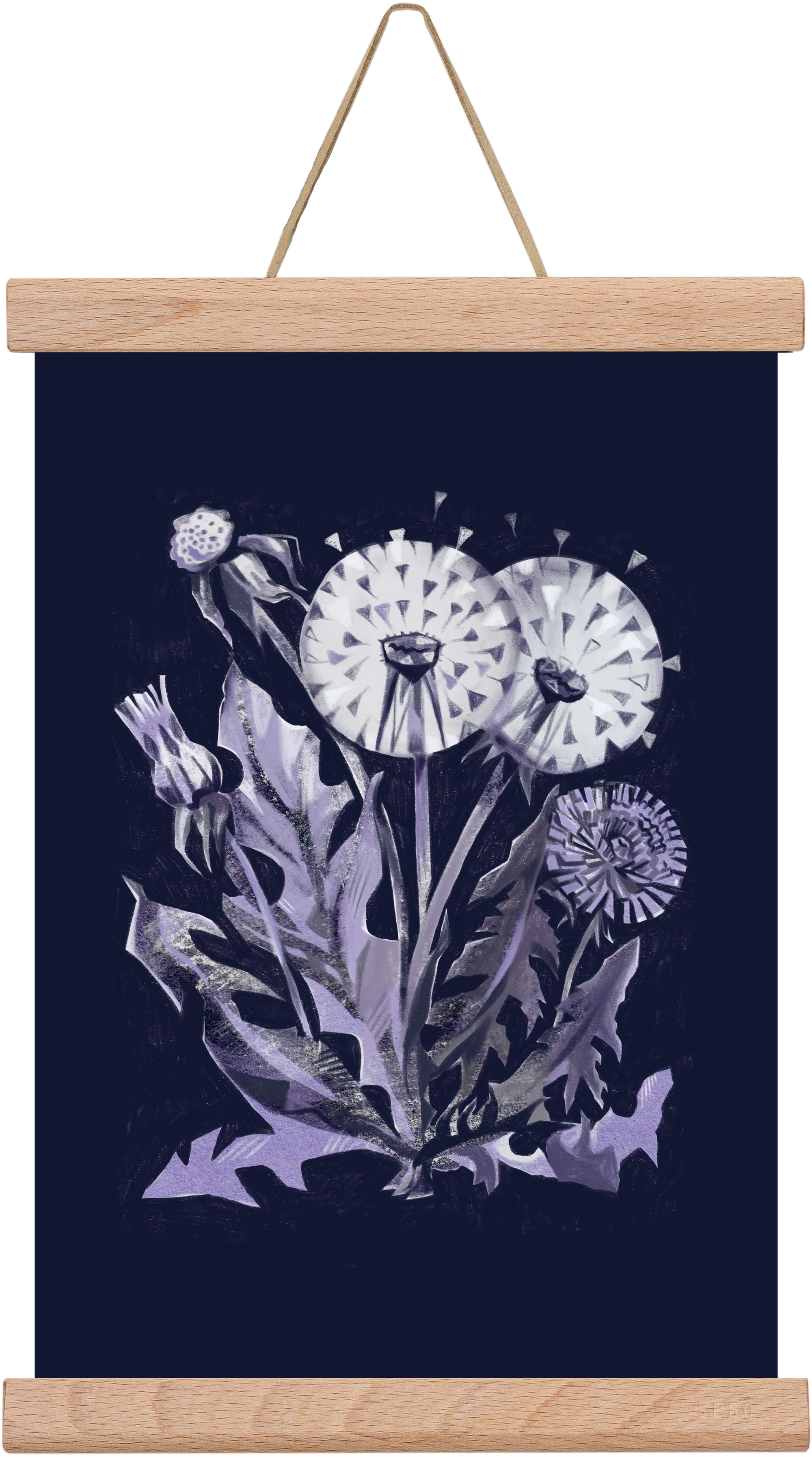 Pitypang, 20x30 cm (20x30 cm), Tölgy akasztó