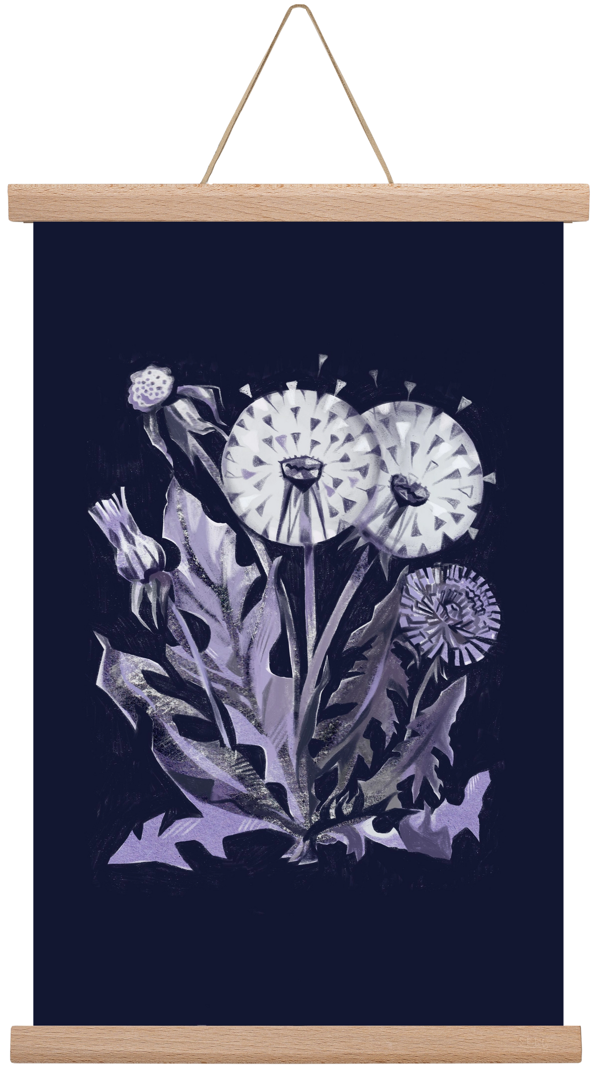 Pitypang, 30x45 cm (30x45 cm), Tölgy akasztó