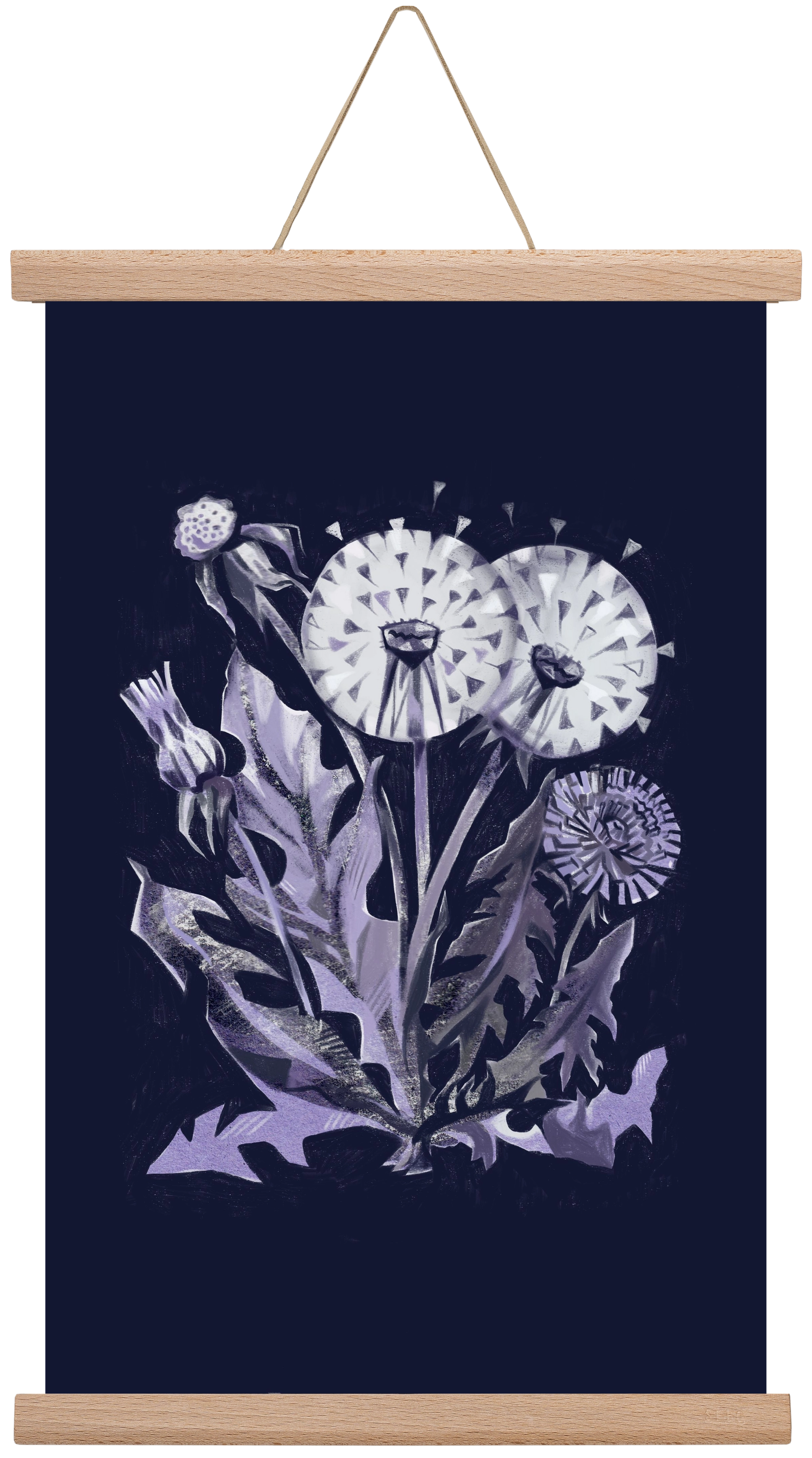 Pitypang, 30x45 cm (30x45 cm), Tölgy akasztó