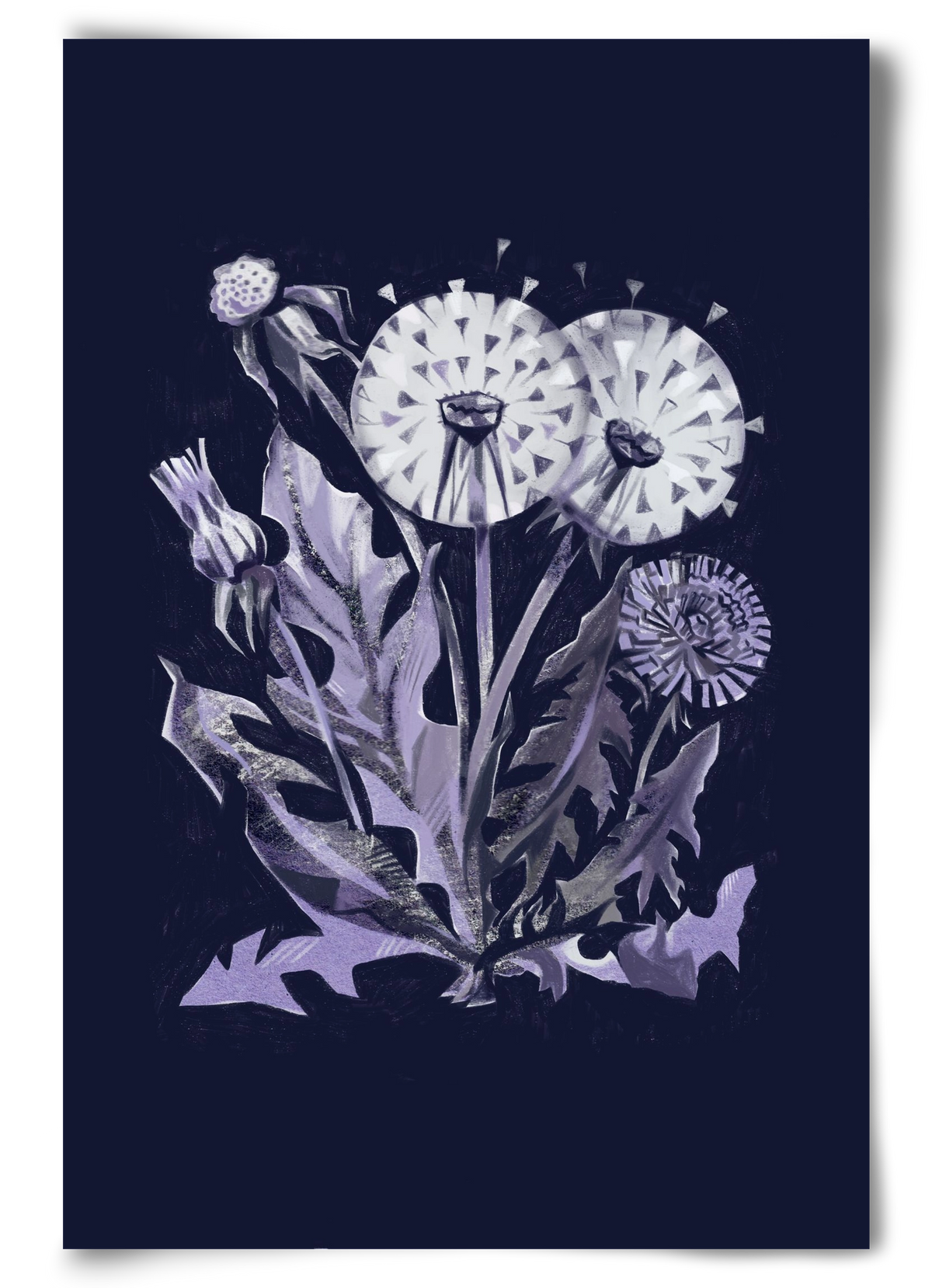 Pitypang, 60x90 cm, Keret nélkül