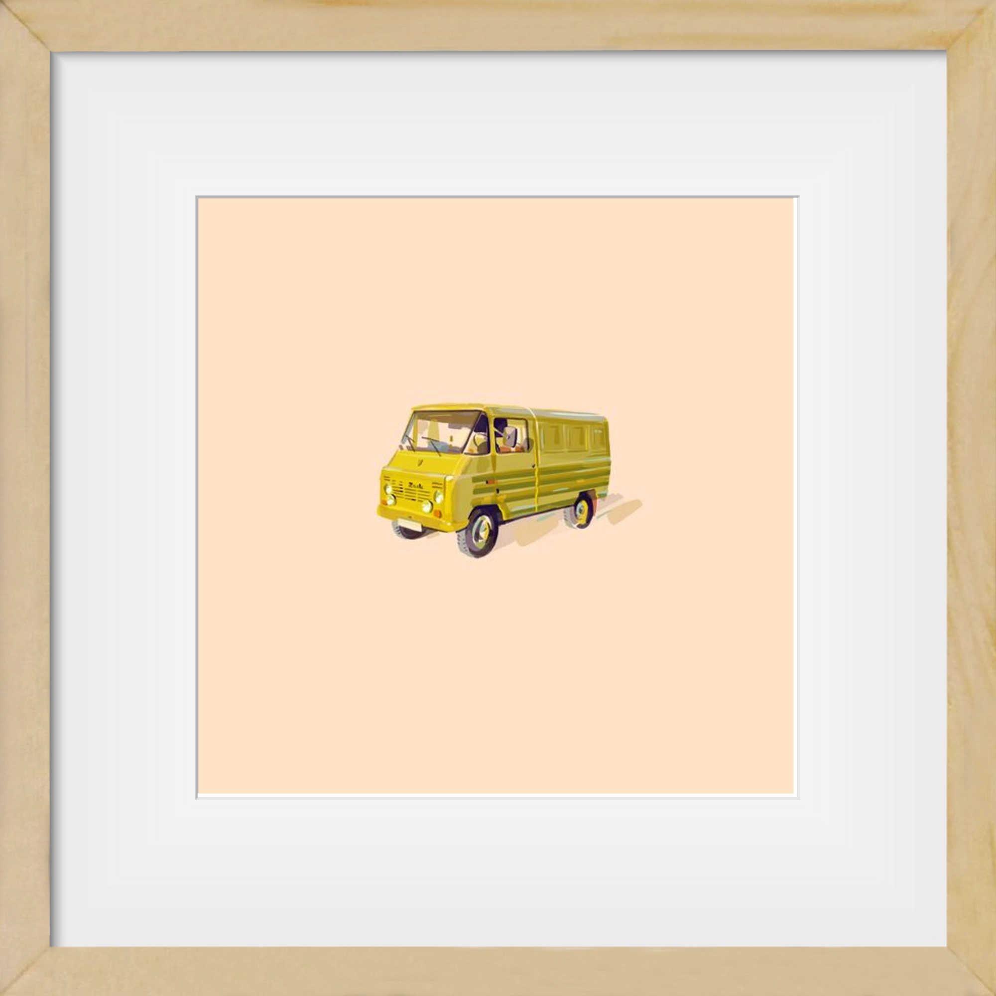 Zuk, 30x30 cm (20x20 cm), Tölgy keret, paszpartuval