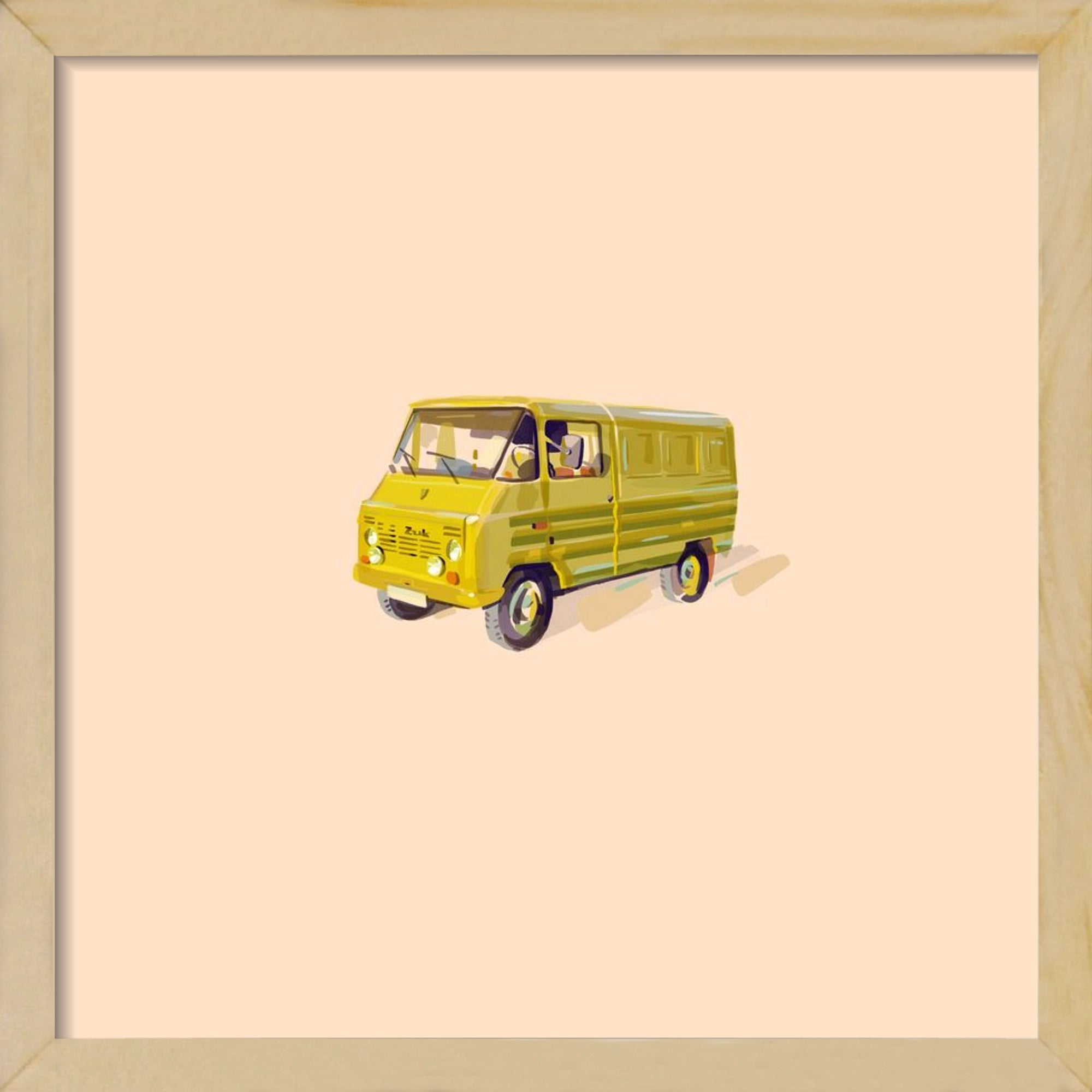 Zuk, 30x30 cm (30x30 cm), Tölgy keret