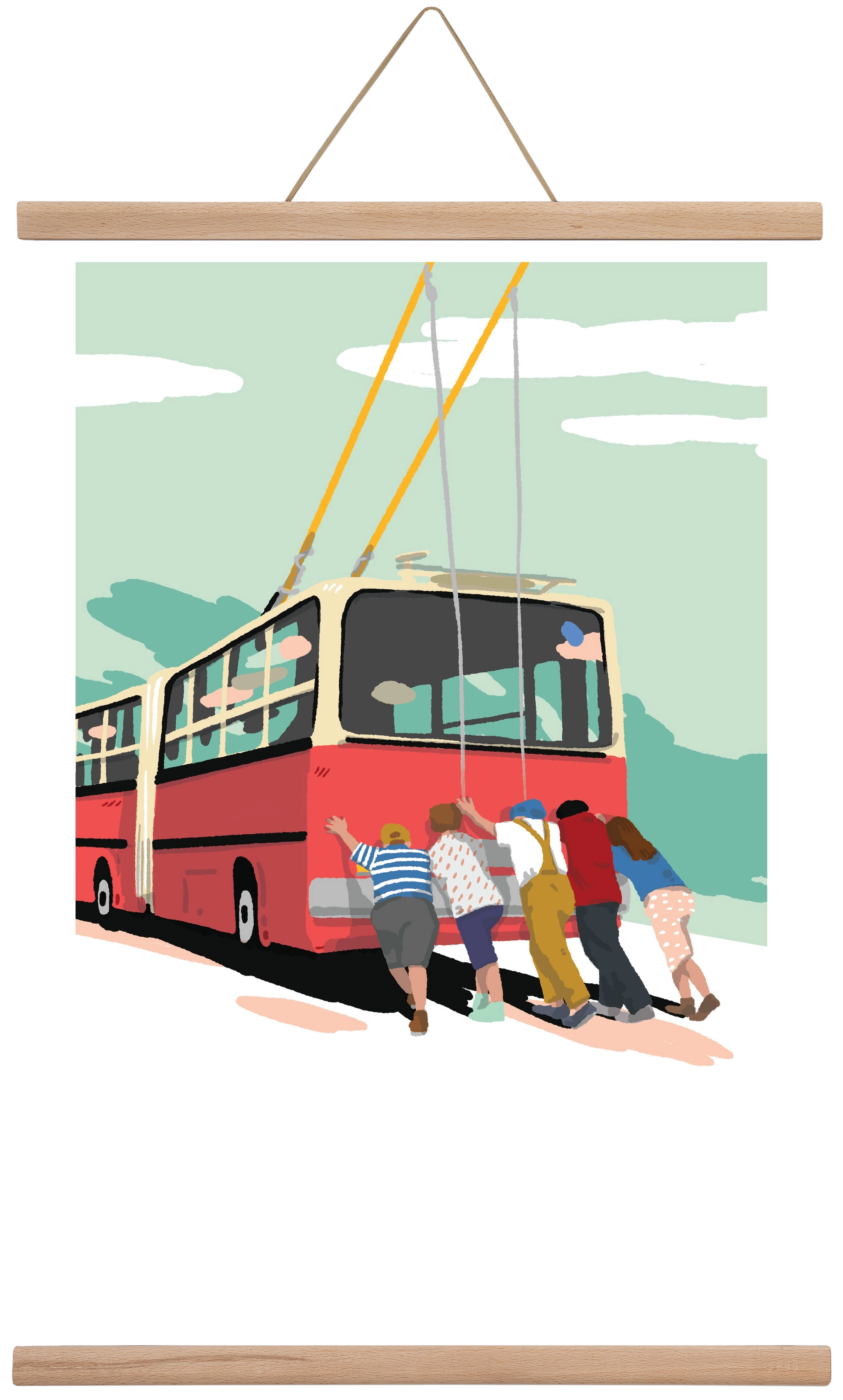 Troli-tolók, 40x60 cm (40x60 cm), Tölgy akasztó