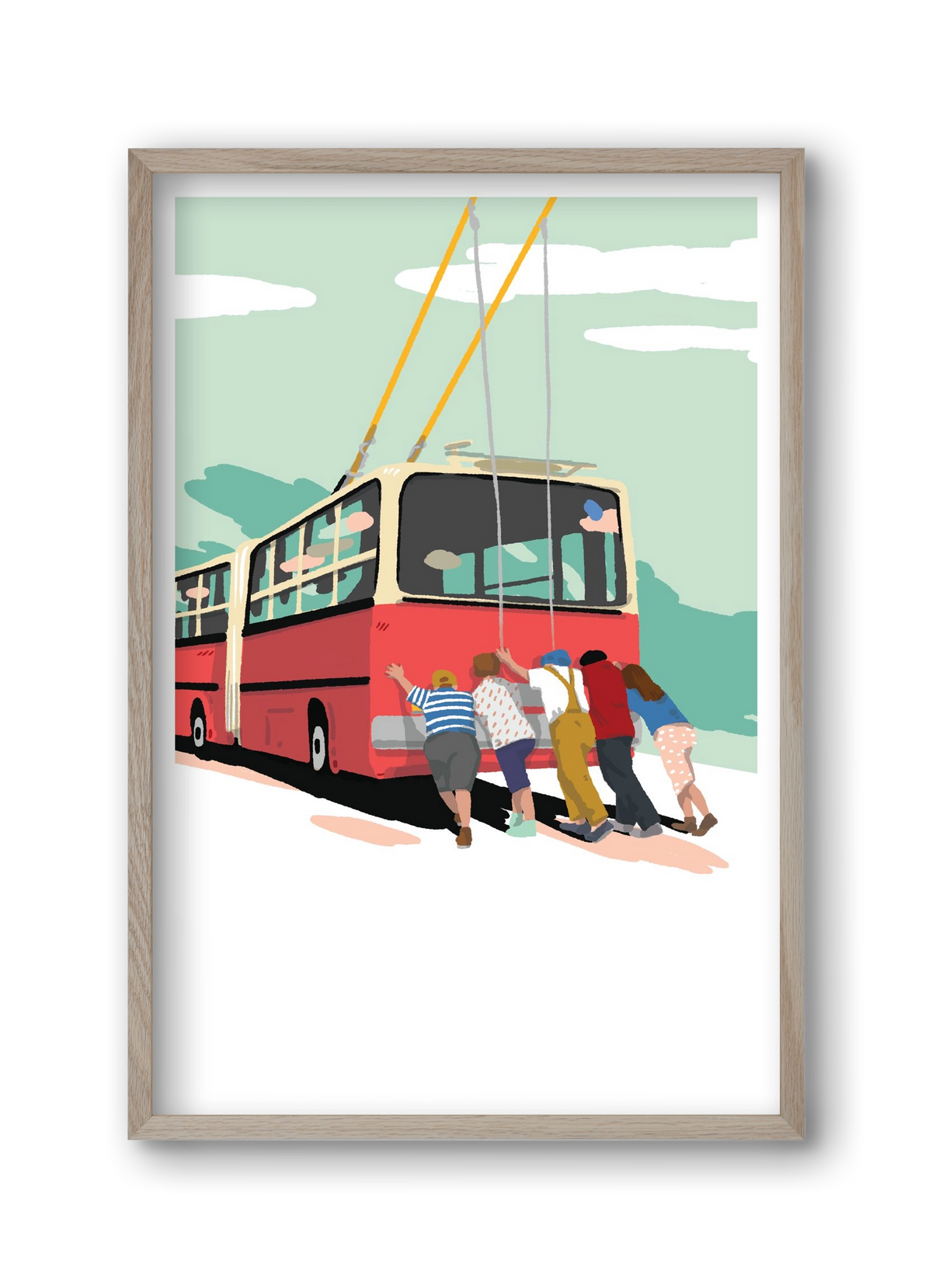 Troli-tolók, 30x45 cm (30x45 cm), Tölgy keret