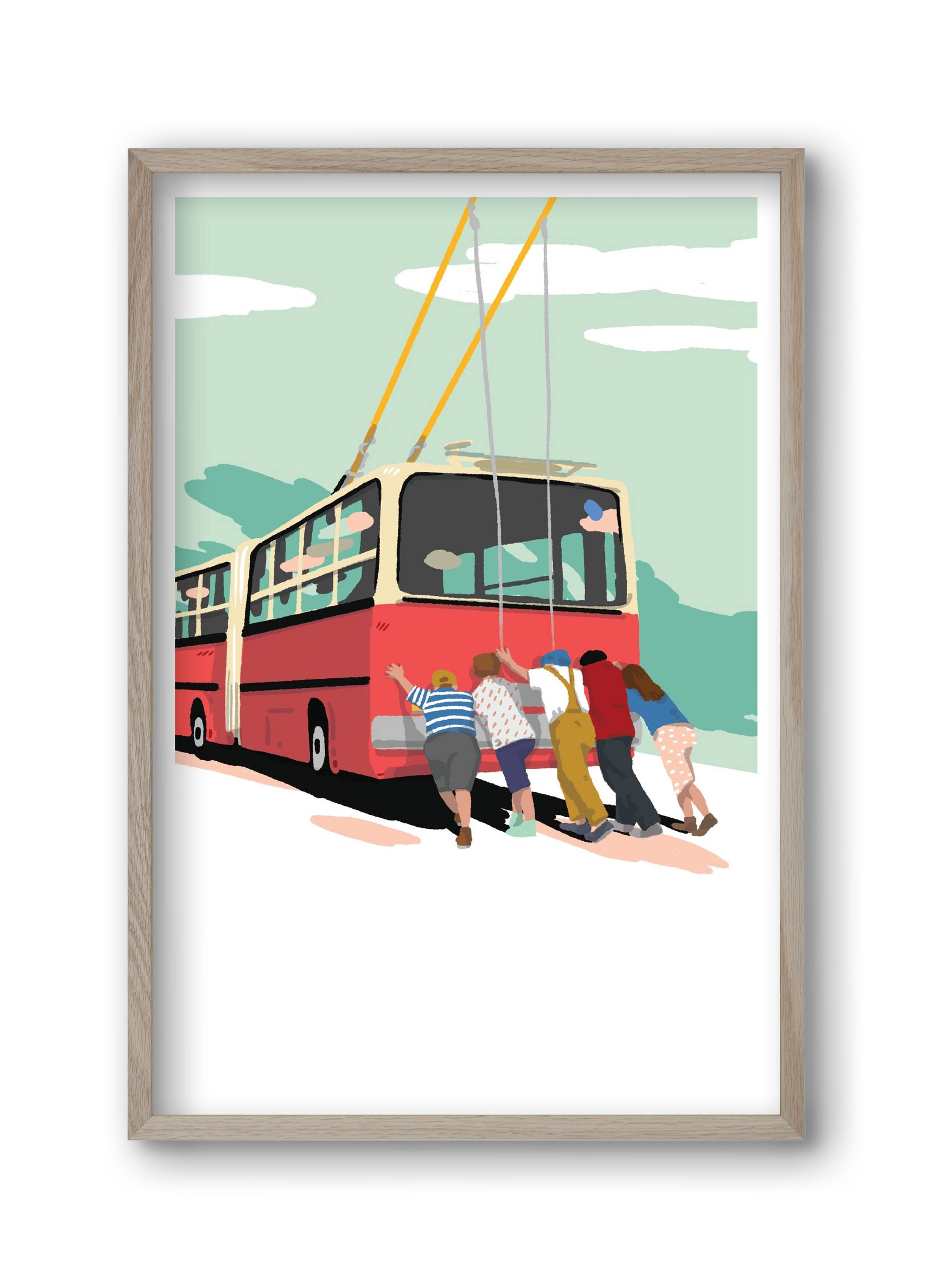 Troli-tolók, 30x45 cm (30x45 cm), Tölgy keret