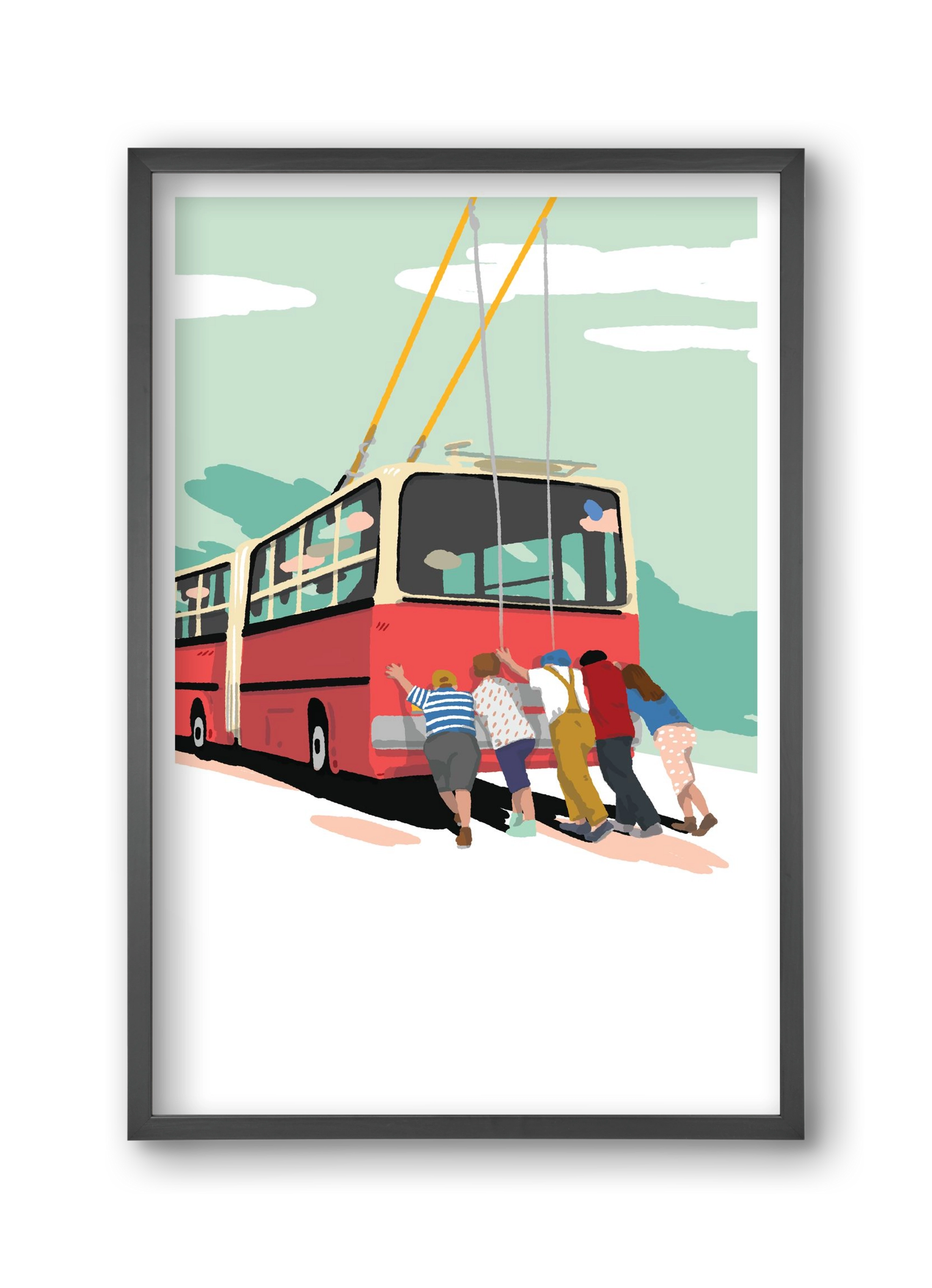 Troli-tolók, 30x45 cm (30x45 cm), Fekete keret