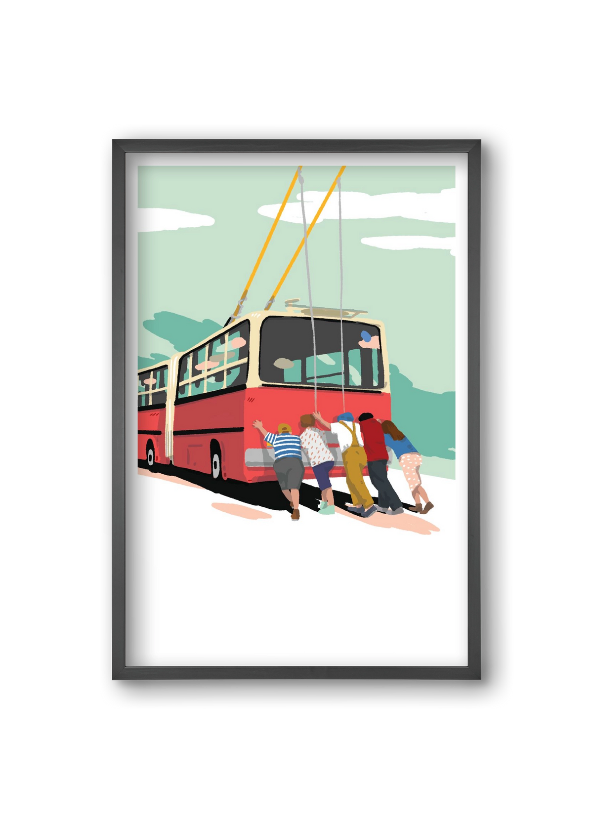 Troli-tolók, 20x30 cm (20x30 cm), Fekete keret