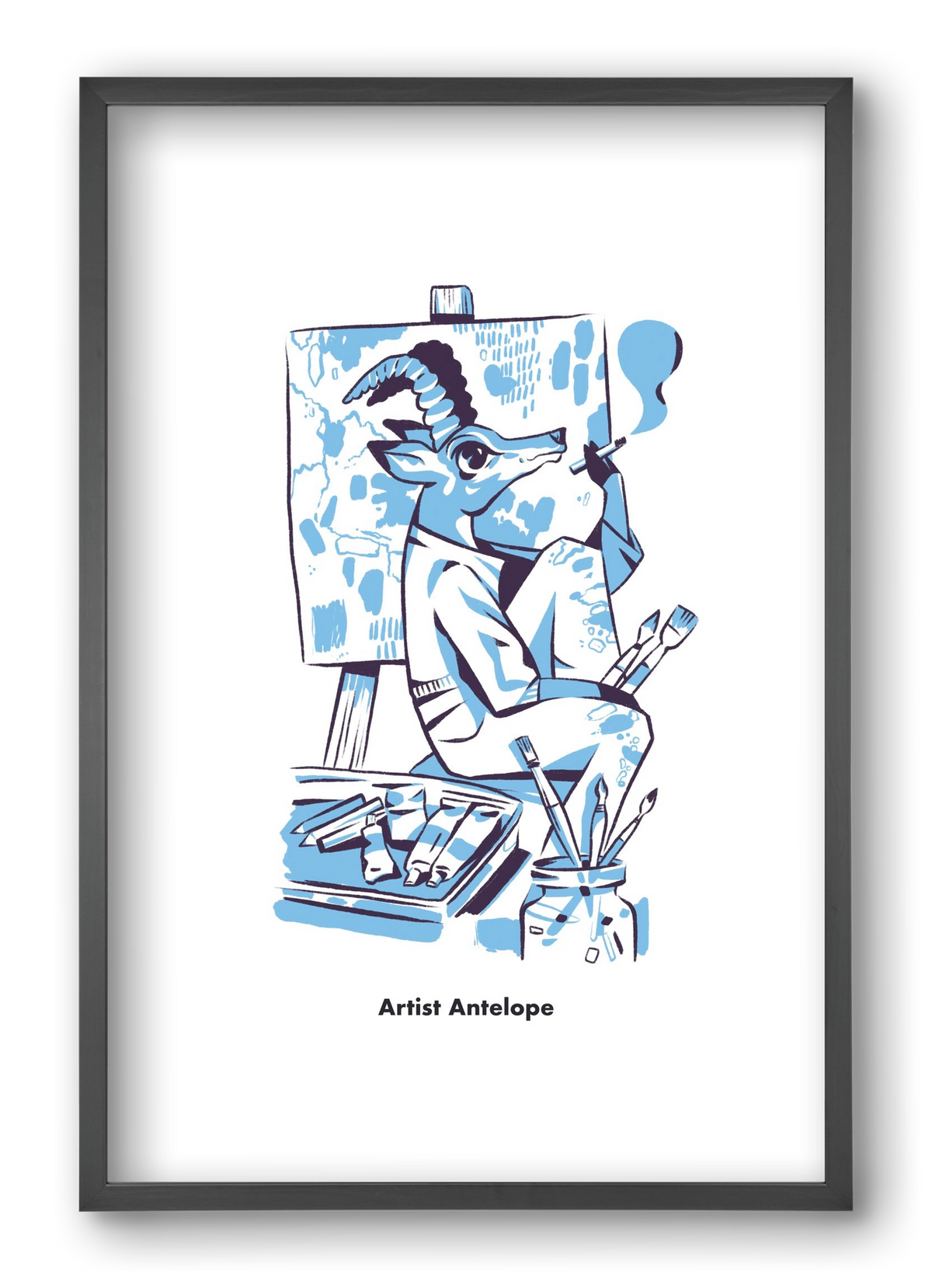 Artist Antelope, 40x60 cm (40x60 cm), Fekete keret