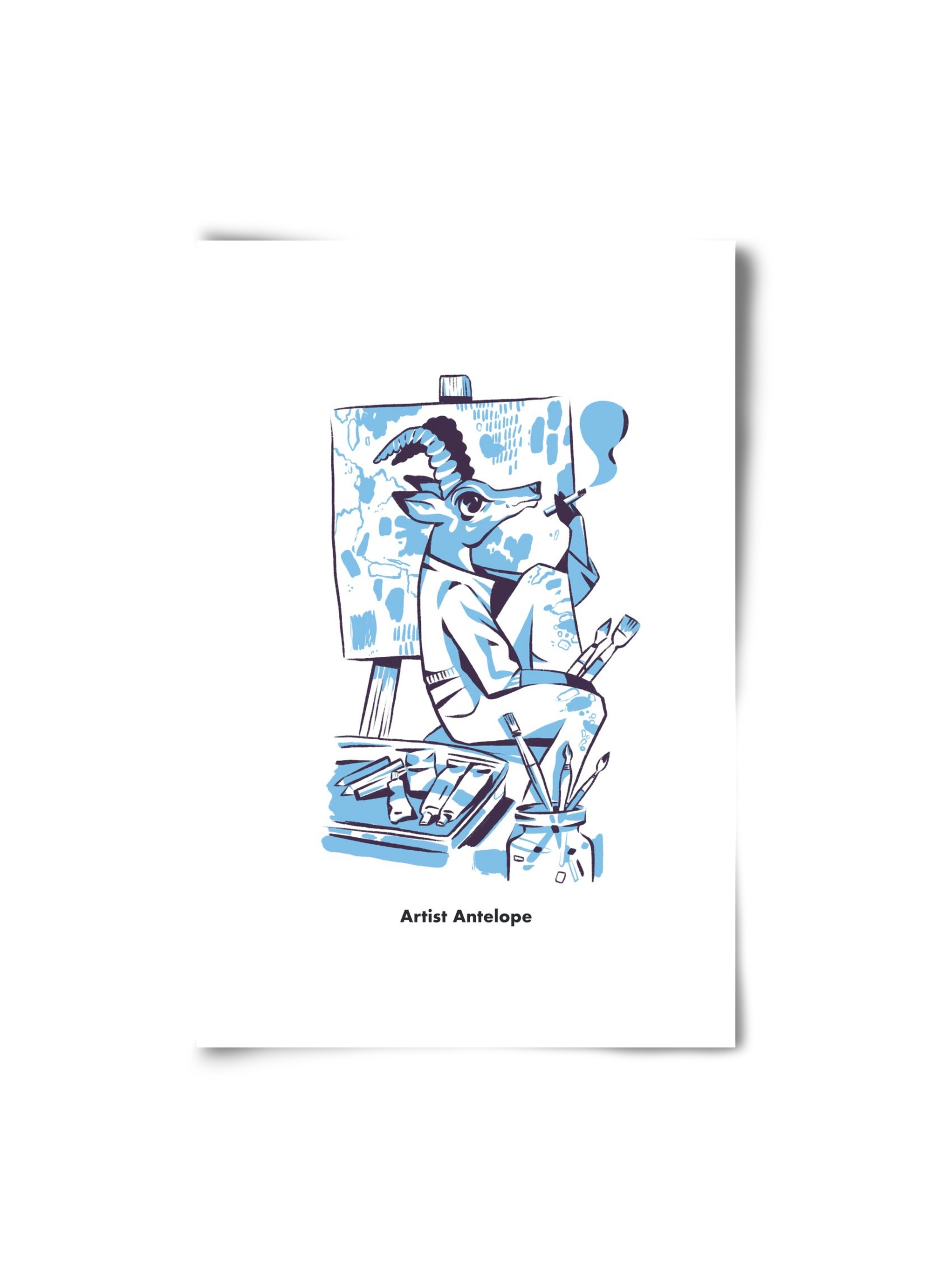Artist Antelope, 20x30 cm, Keret nélkül