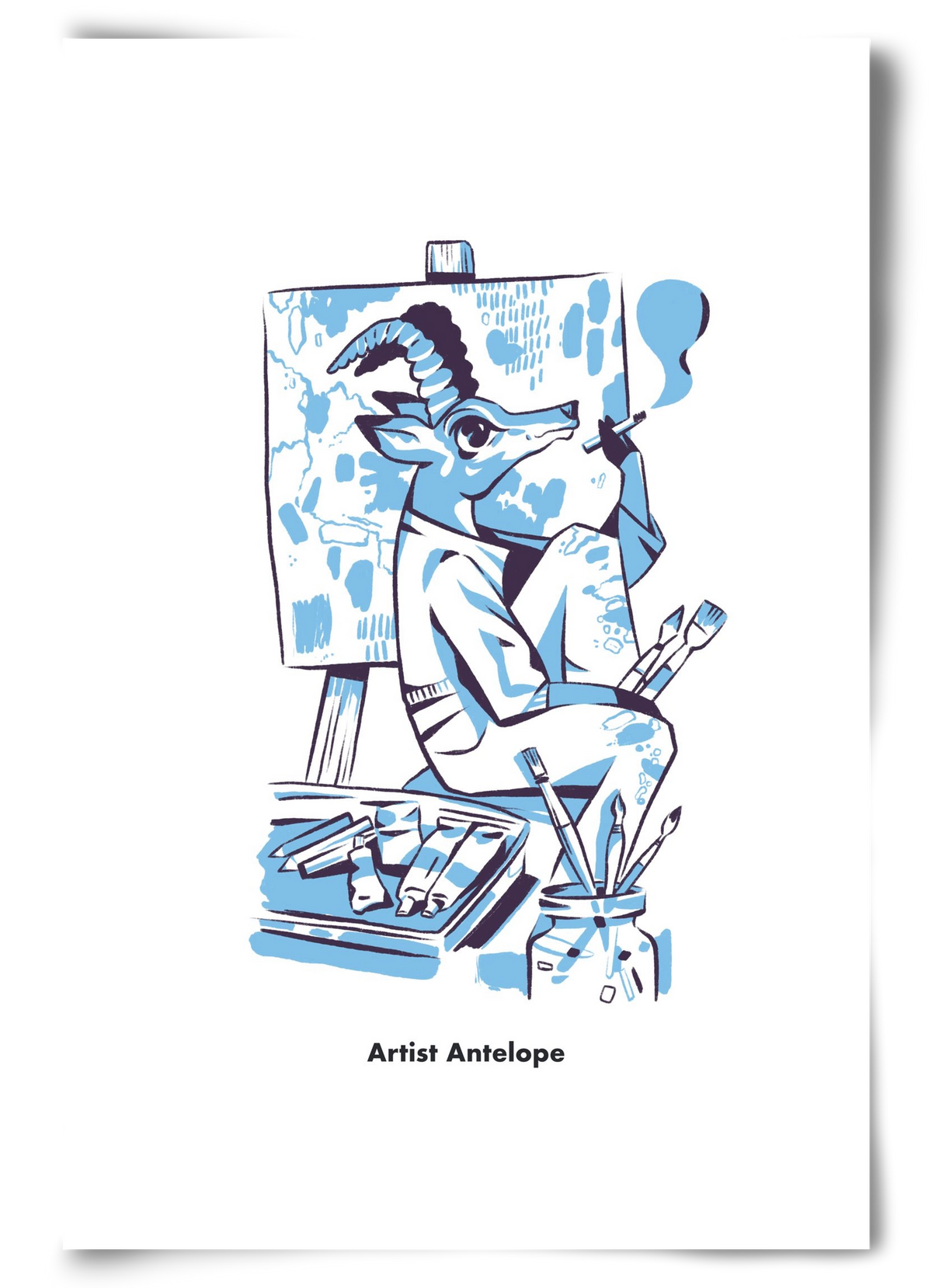 Artist Antelope, 60x90 cm, Keret nélkül
