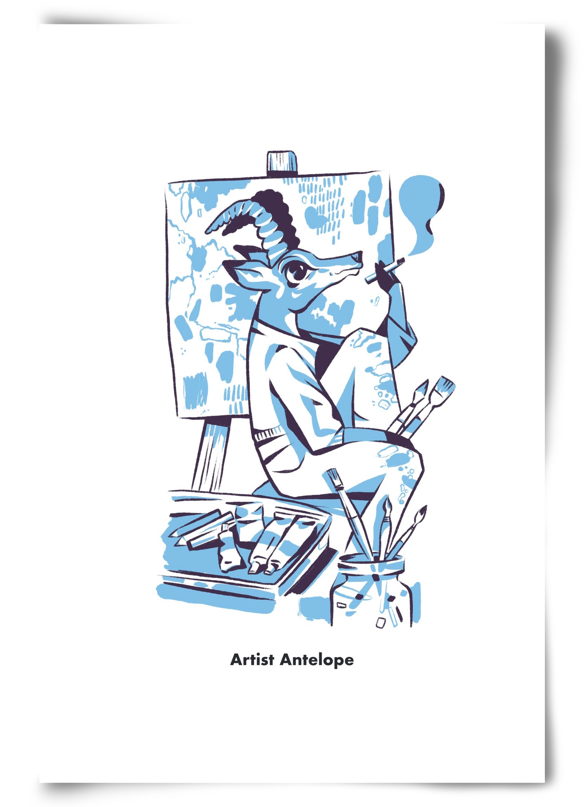 Artist Antelope, 60x90 cm, Keret nélkül