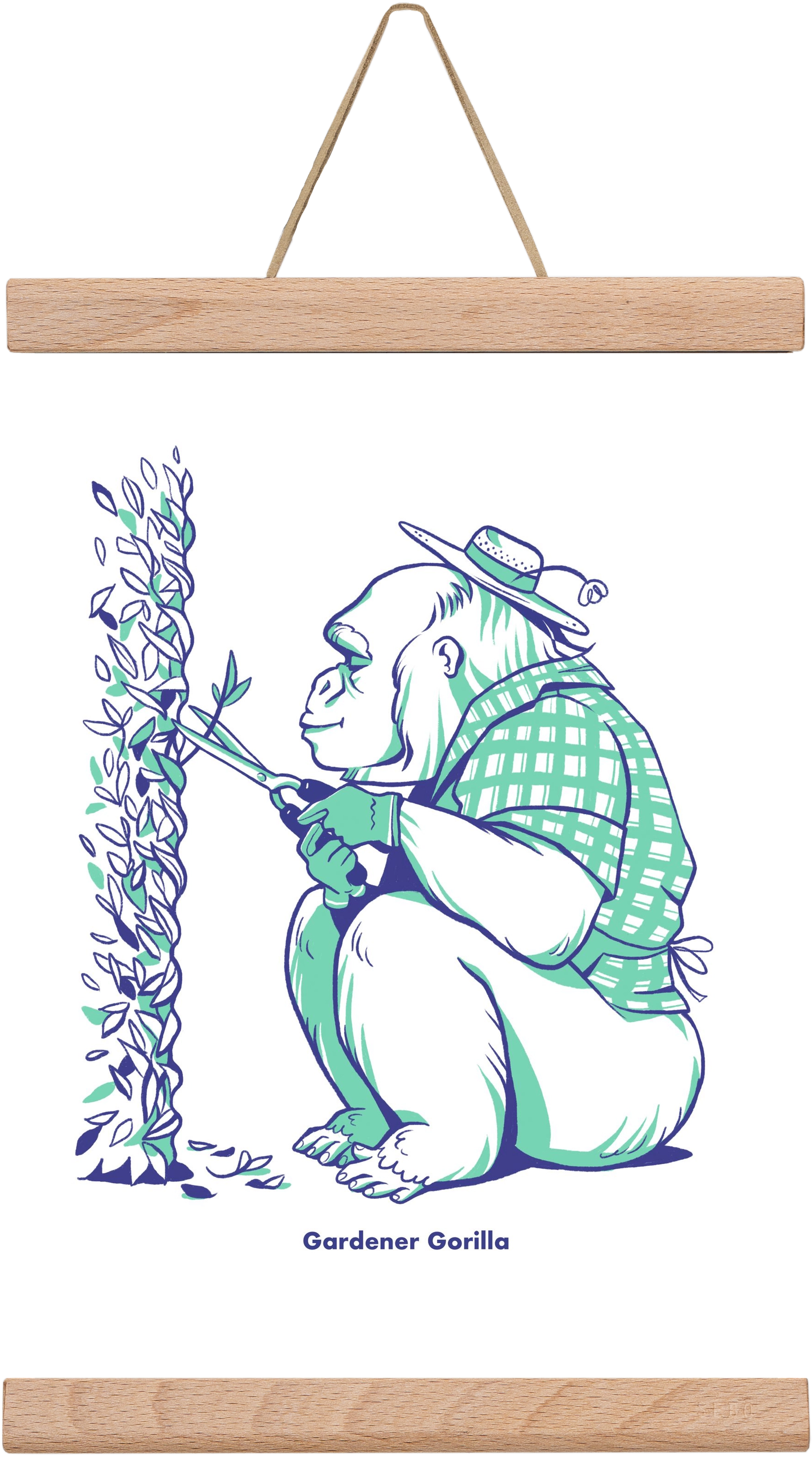 Gardener Gorilla, 20x30 cm (20x30 cm), Tölgy akasztó