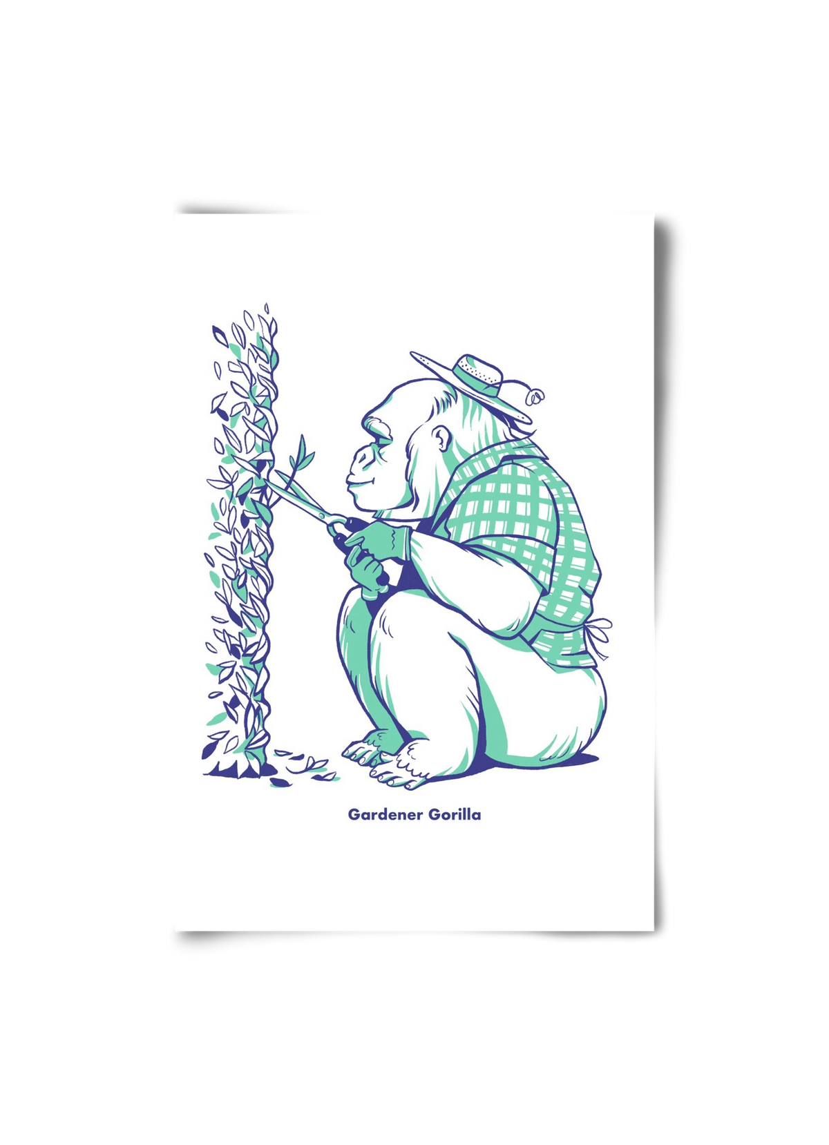 Gardener Gorilla, 20x30 cm, Keret nélkül