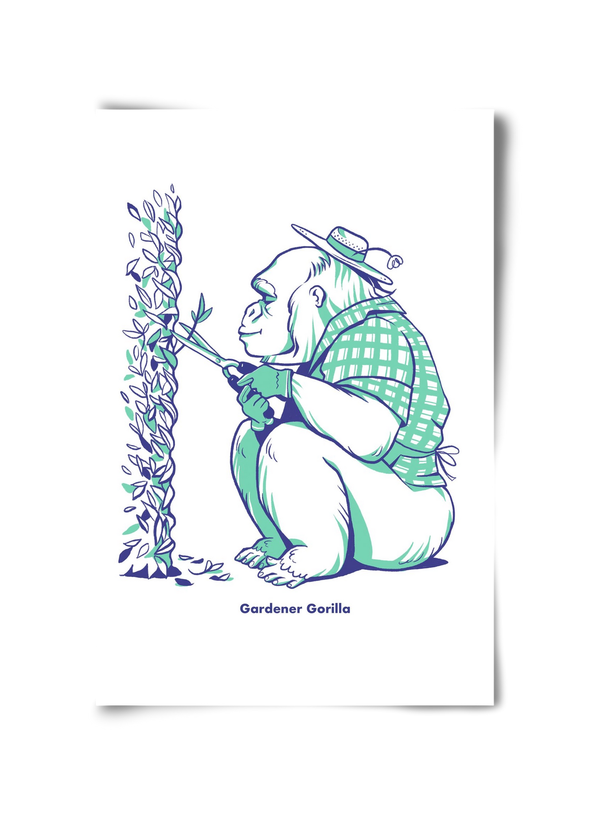 Gardener Gorilla, 30x45 cm, Keret nélkül