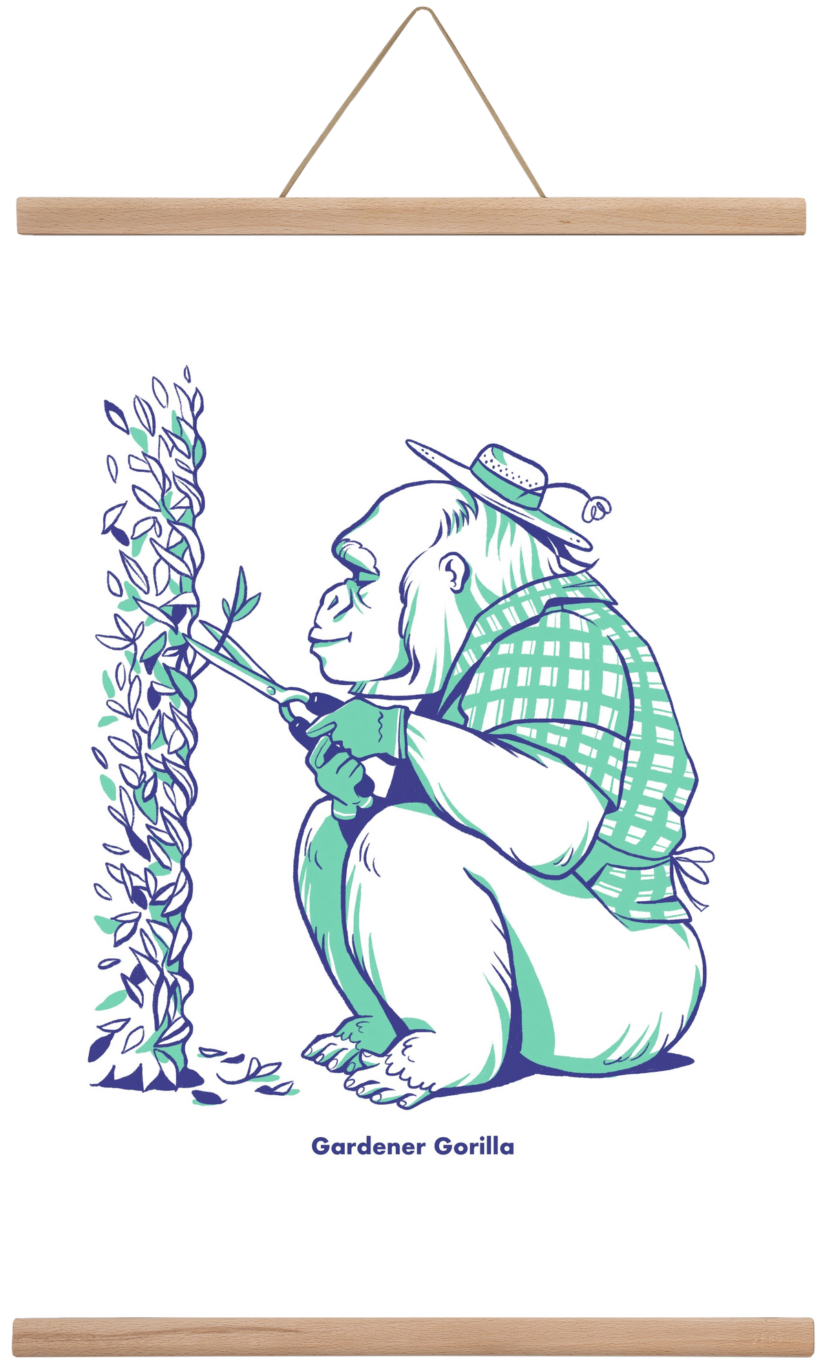 Gardener Gorilla, 40x60 cm (40x60 cm), Tölgy akasztó