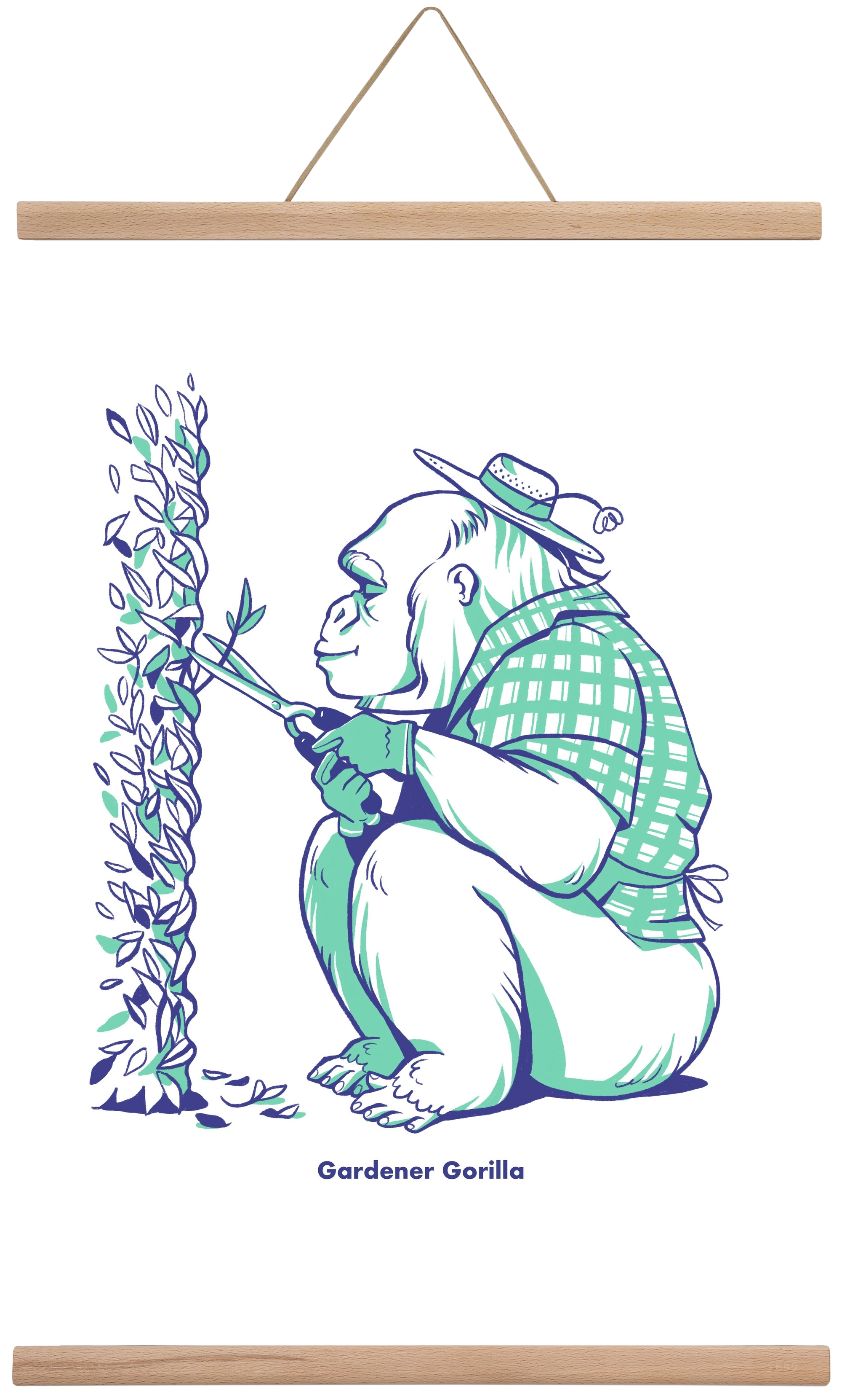Gardener Gorilla, 40x60 cm (40x60 cm), Tölgy akasztó