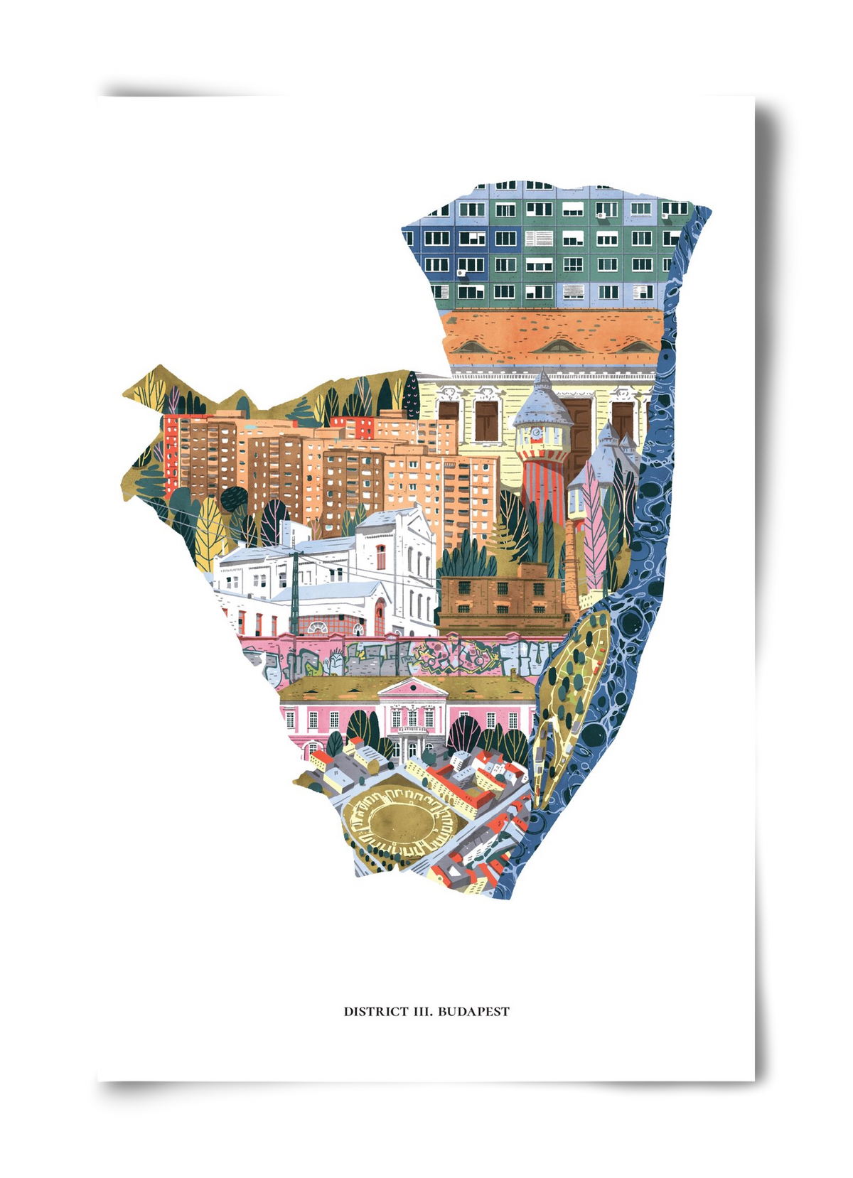 III. kerület, 40x60 cm, Keret nélkül