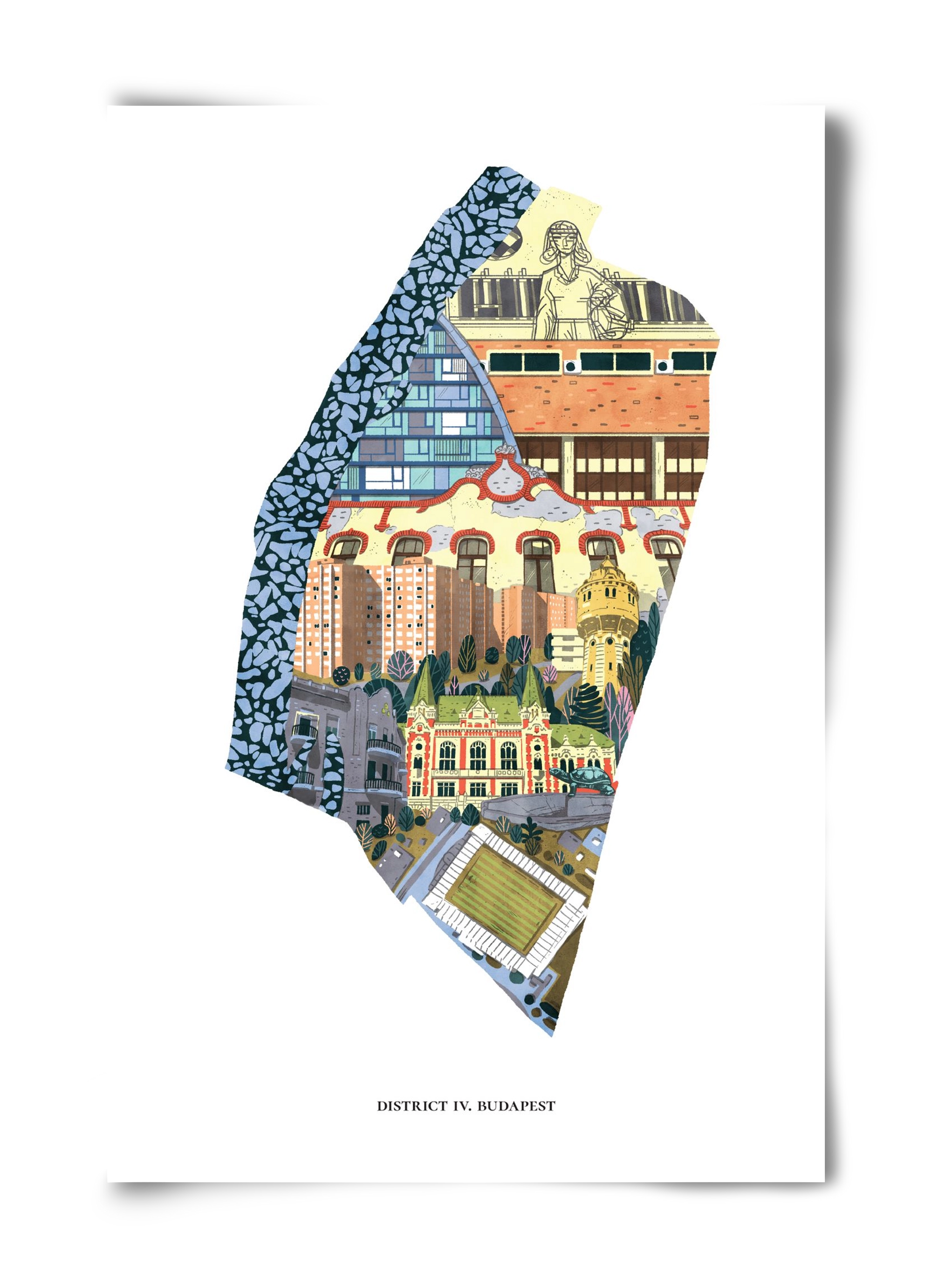 IV. kerület, 40x60 cm, Keret nélkül