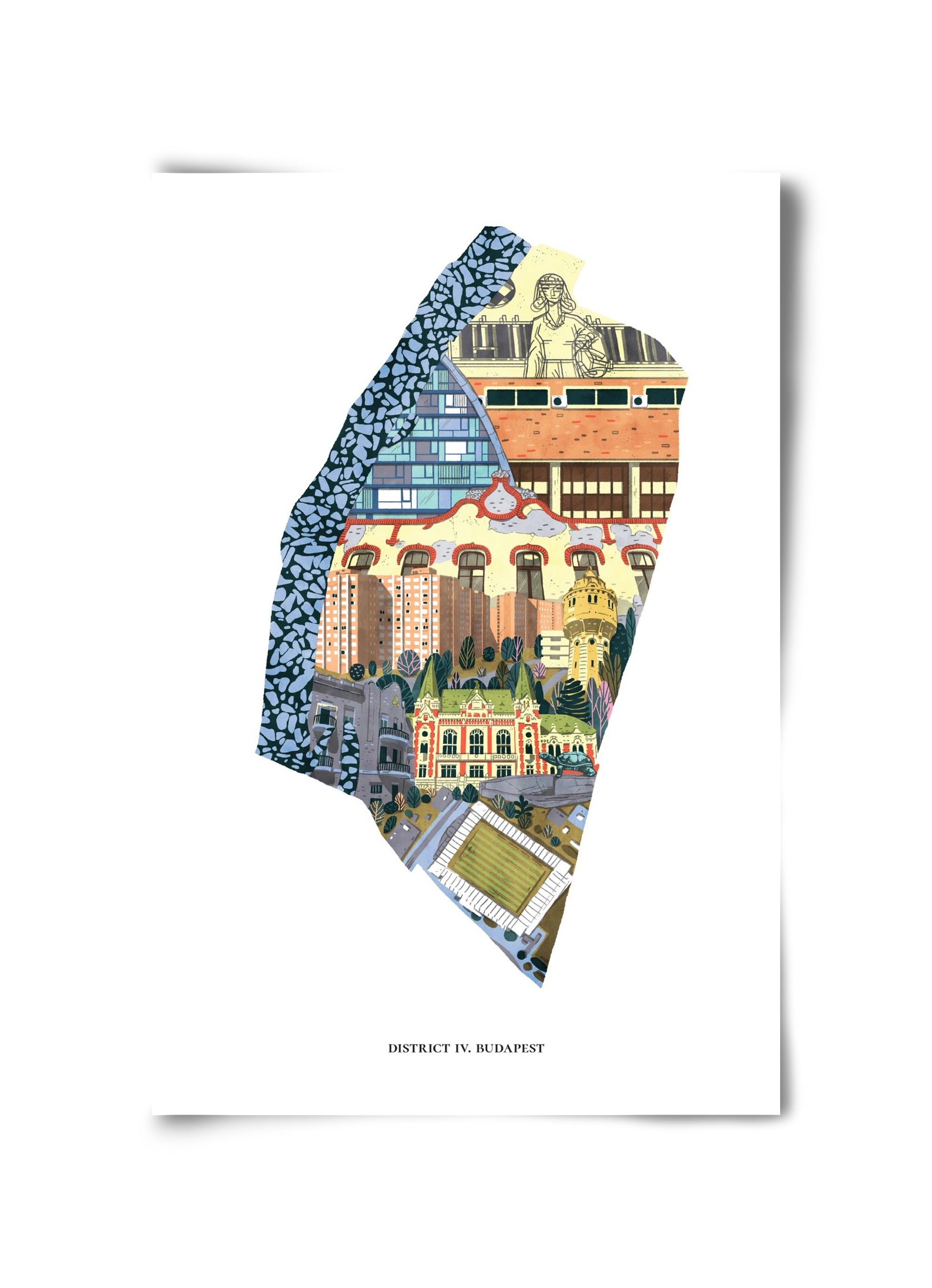 IV. kerület, 30x45 cm, Keret nélkül