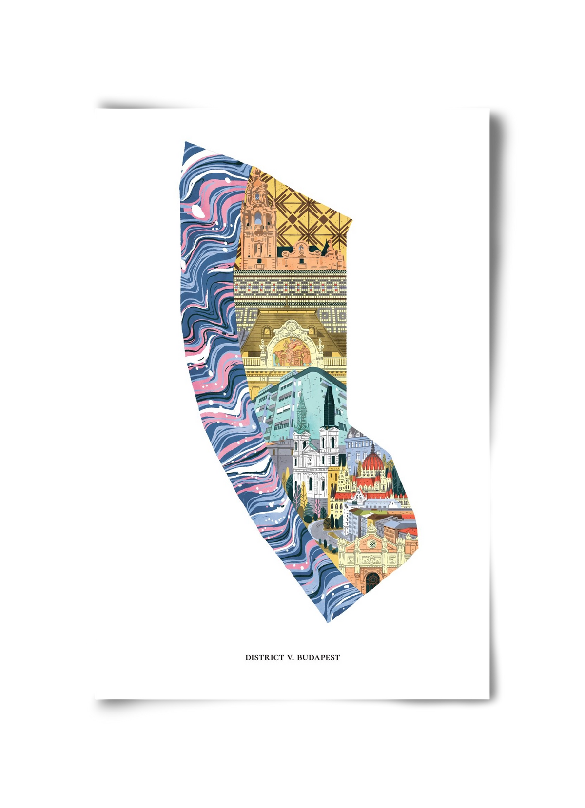 V. kerület, 30x45 cm, Keret nélkül