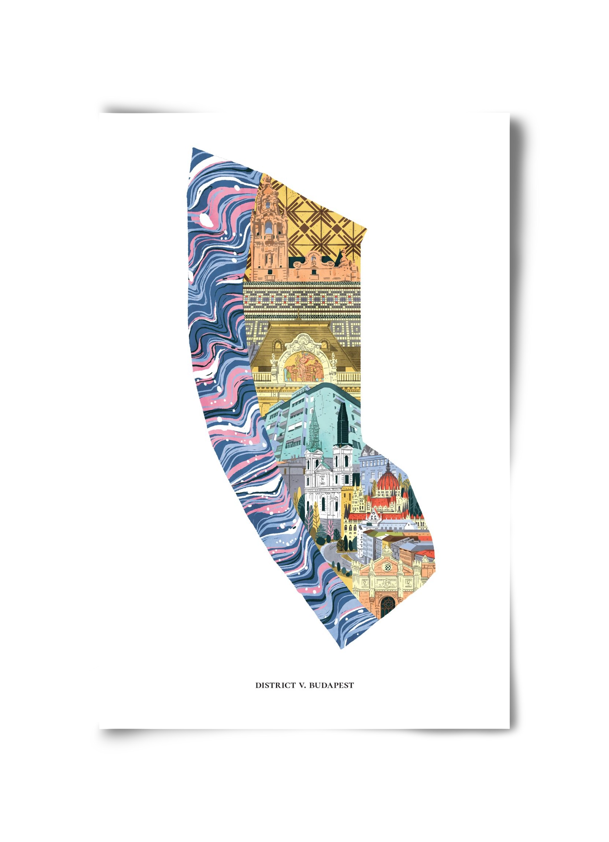 V. kerület, 30x45 cm, Keret nélkül