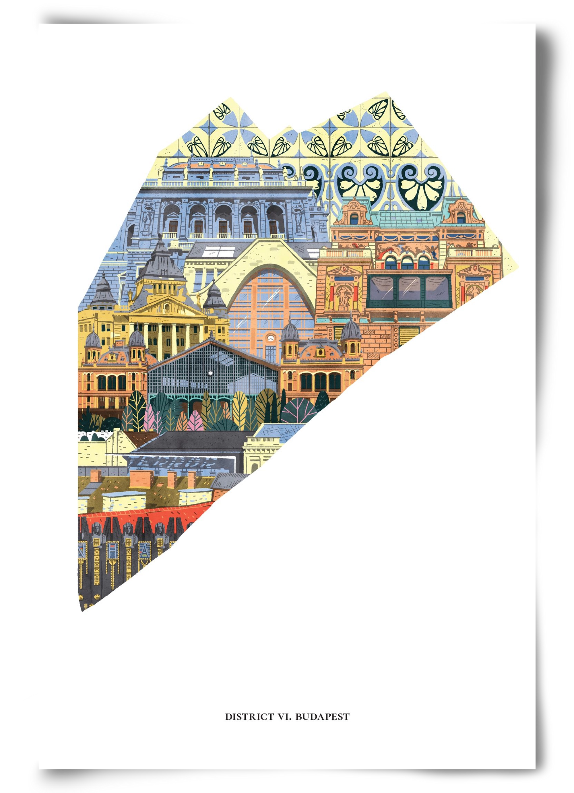 VI. kerület, 60x90 cm, Keret nélkül