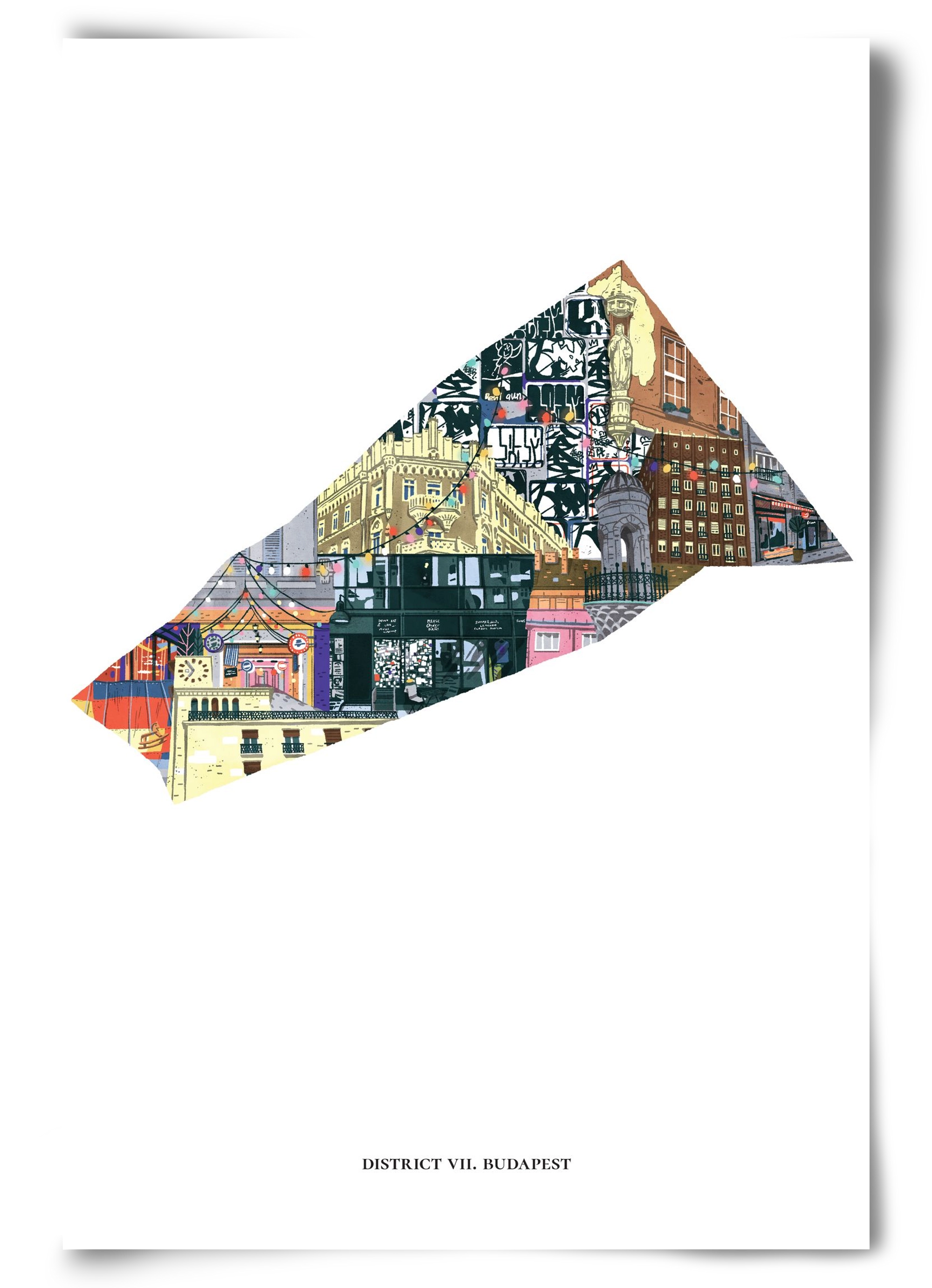 VII. kerület, 60x90 cm, Keret nélkül