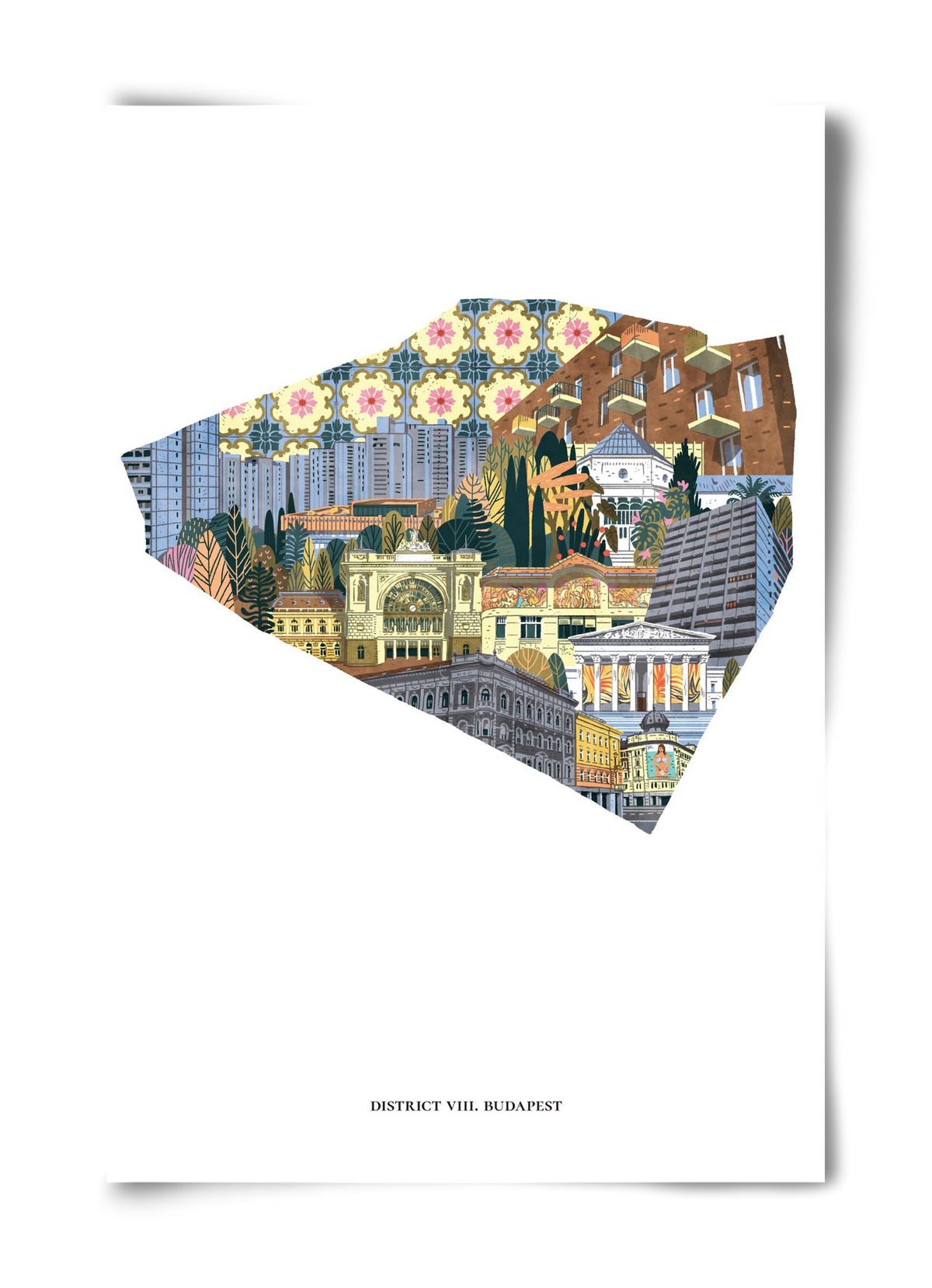 VIII. kerület, 40x60 cm, Keret nélkül