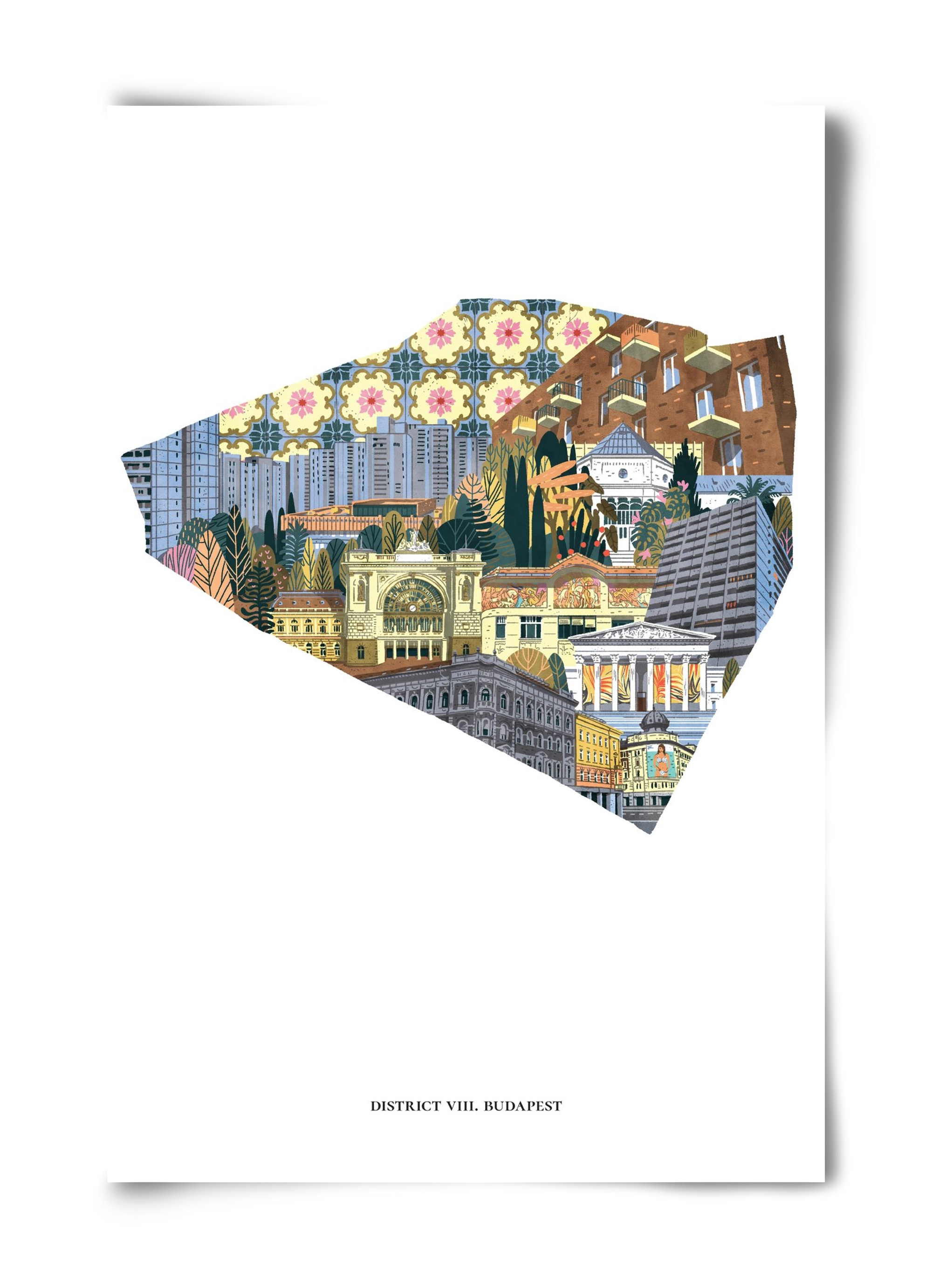 VIII. kerület, 40x60 cm, Keret nélkül