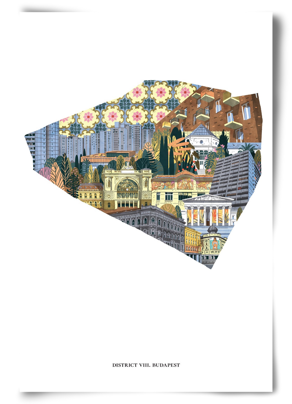 VIII. kerület, 60x90 cm, Keret nélkül