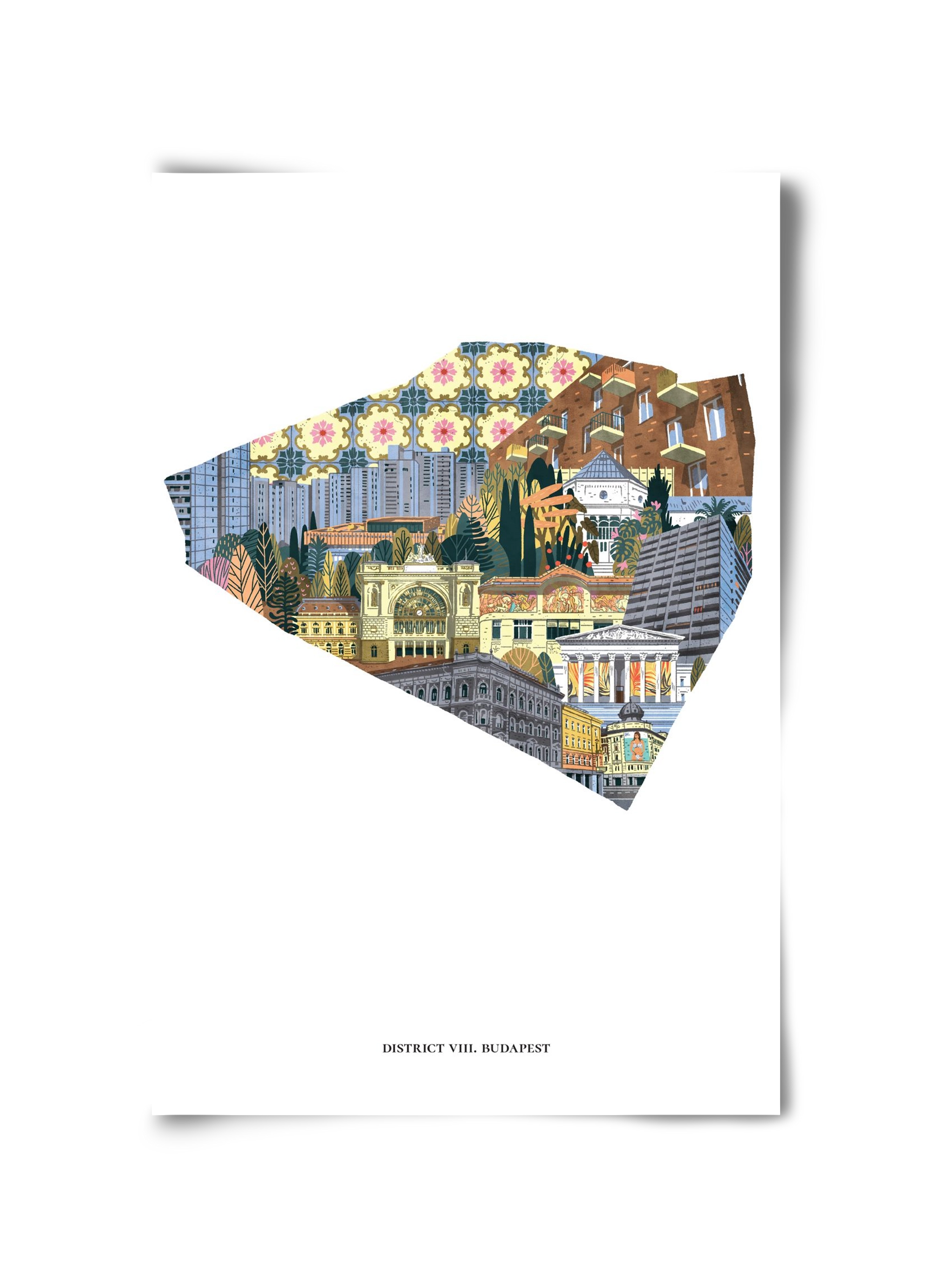 VIII. kerület, 30x45 cm, Keret nélkül