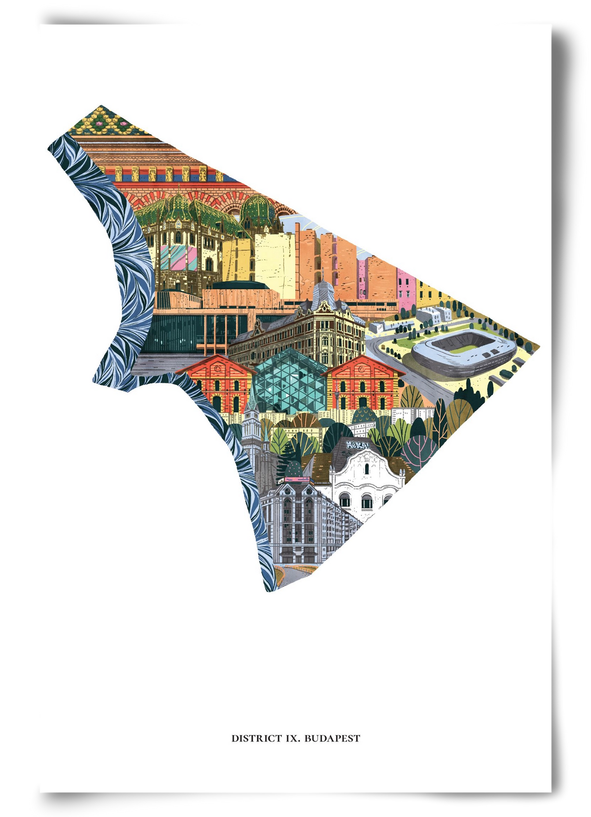 IX. kerület, 60x90 cm, Keret nélkül