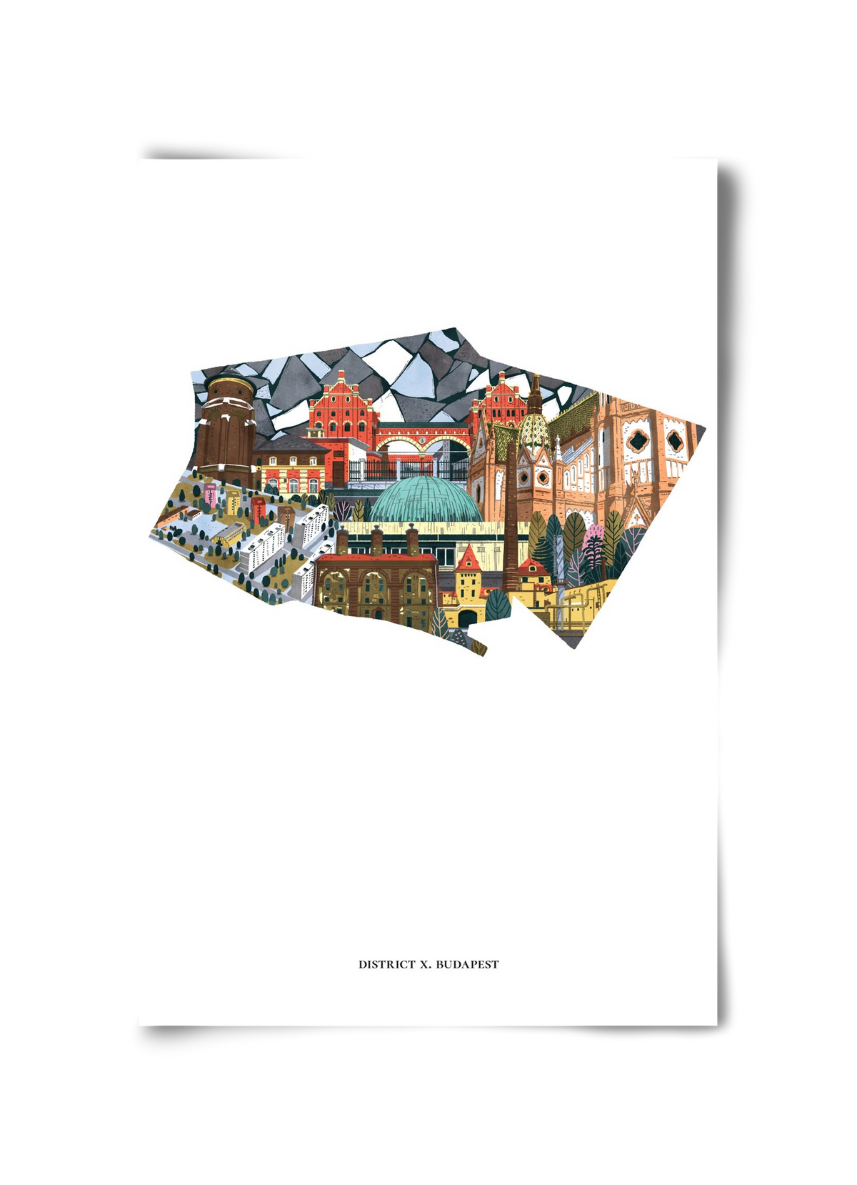 X. kerület, 30x45 cm, Keret nélkül