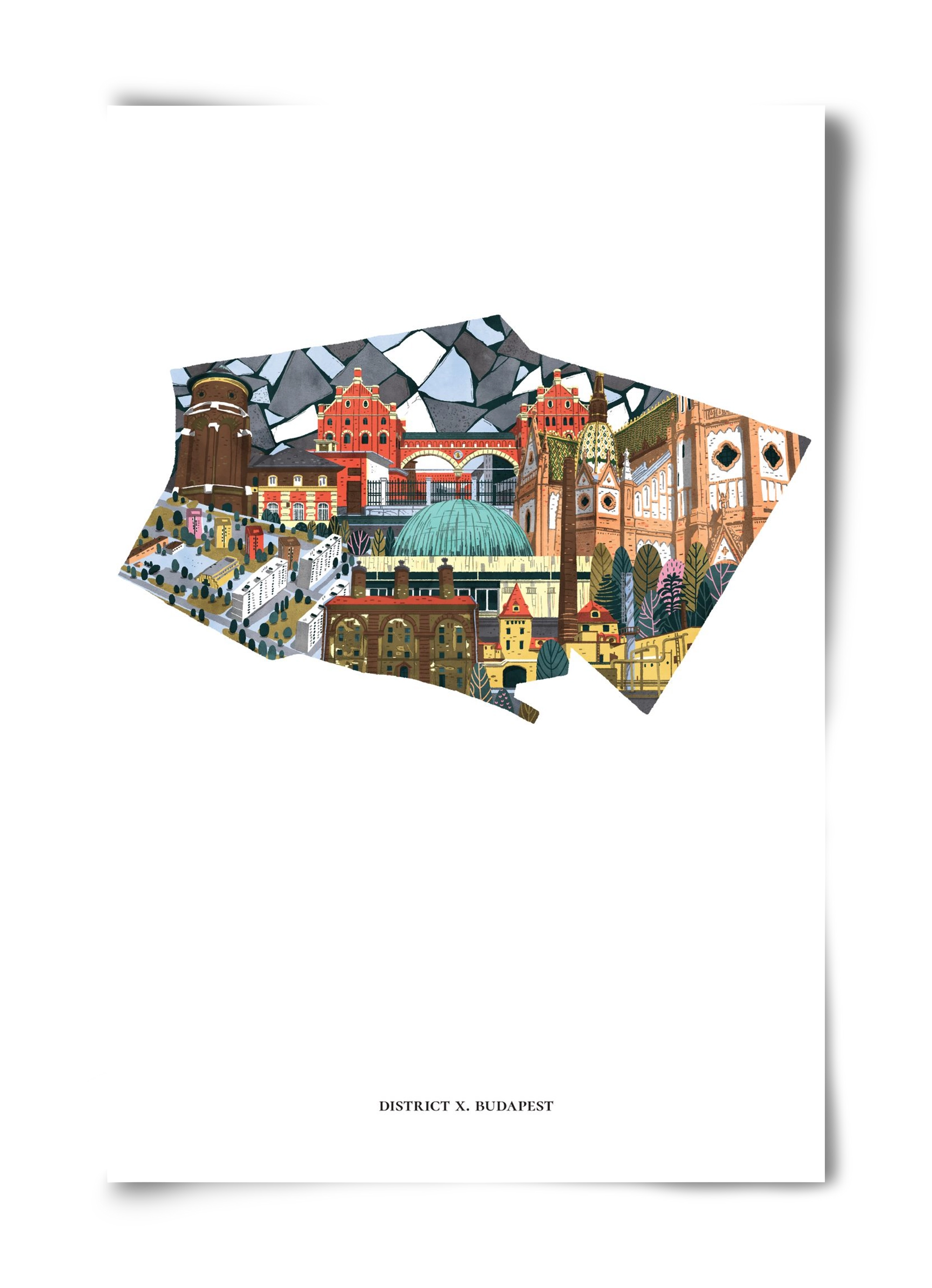 X. kerület, 40x60 cm, Keret nélkül