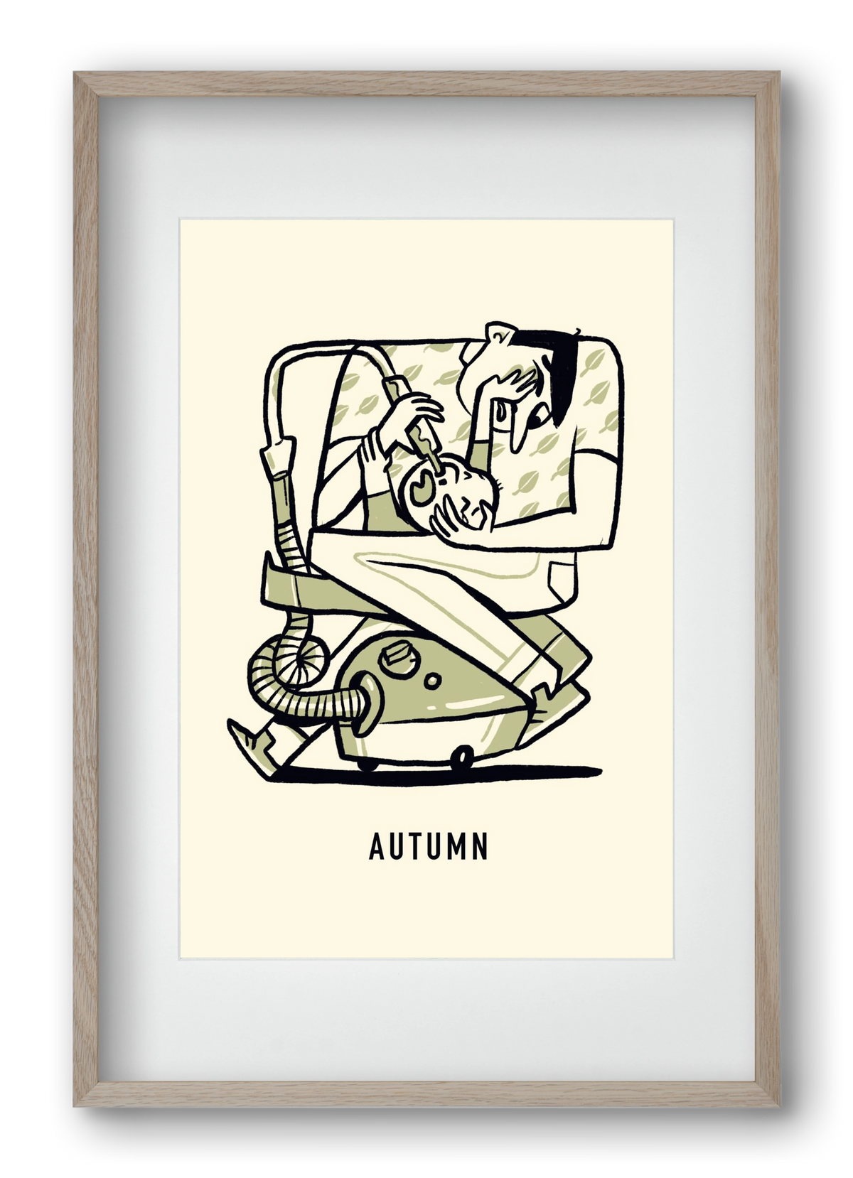 Autumn, 40x60 cm (30x45 cm), Tölgy keret, paszpartuval