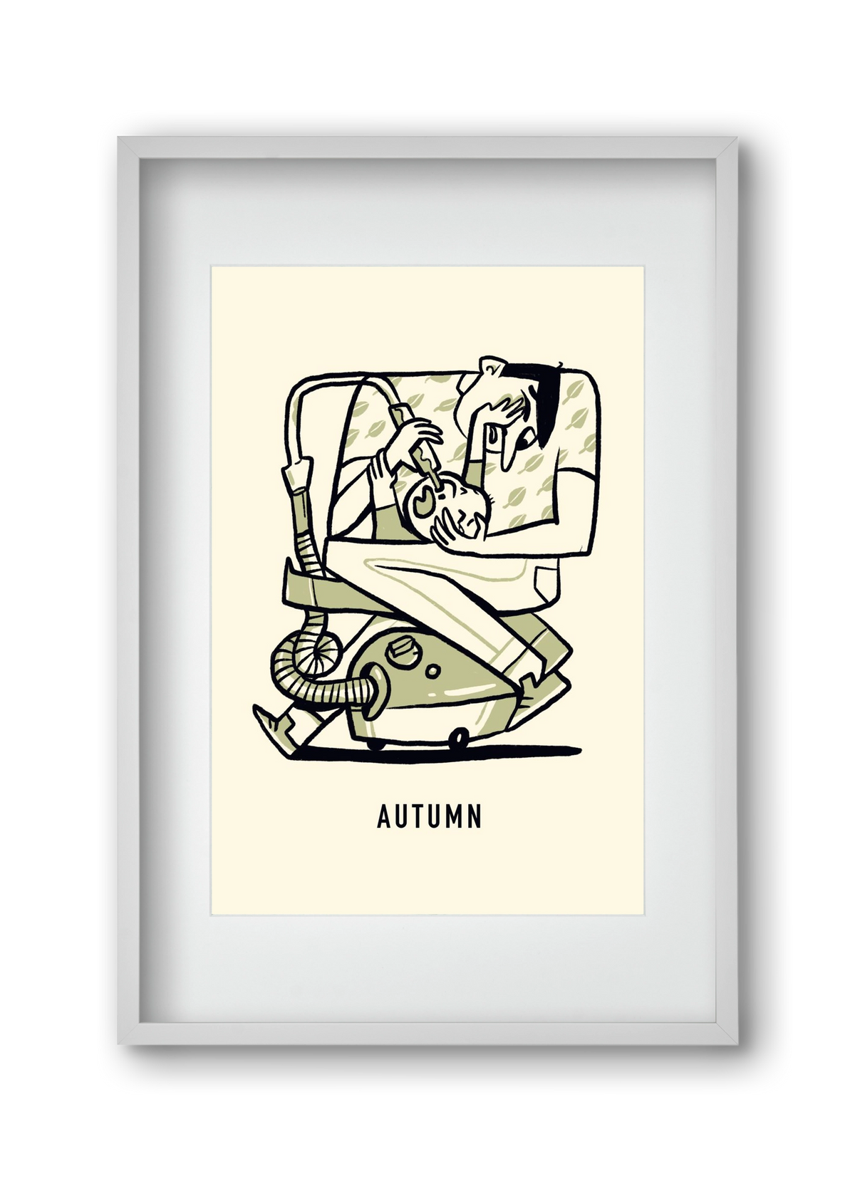 Autumn, 30x45 cm (20x30 cm), Fehér keret, paszpartuval