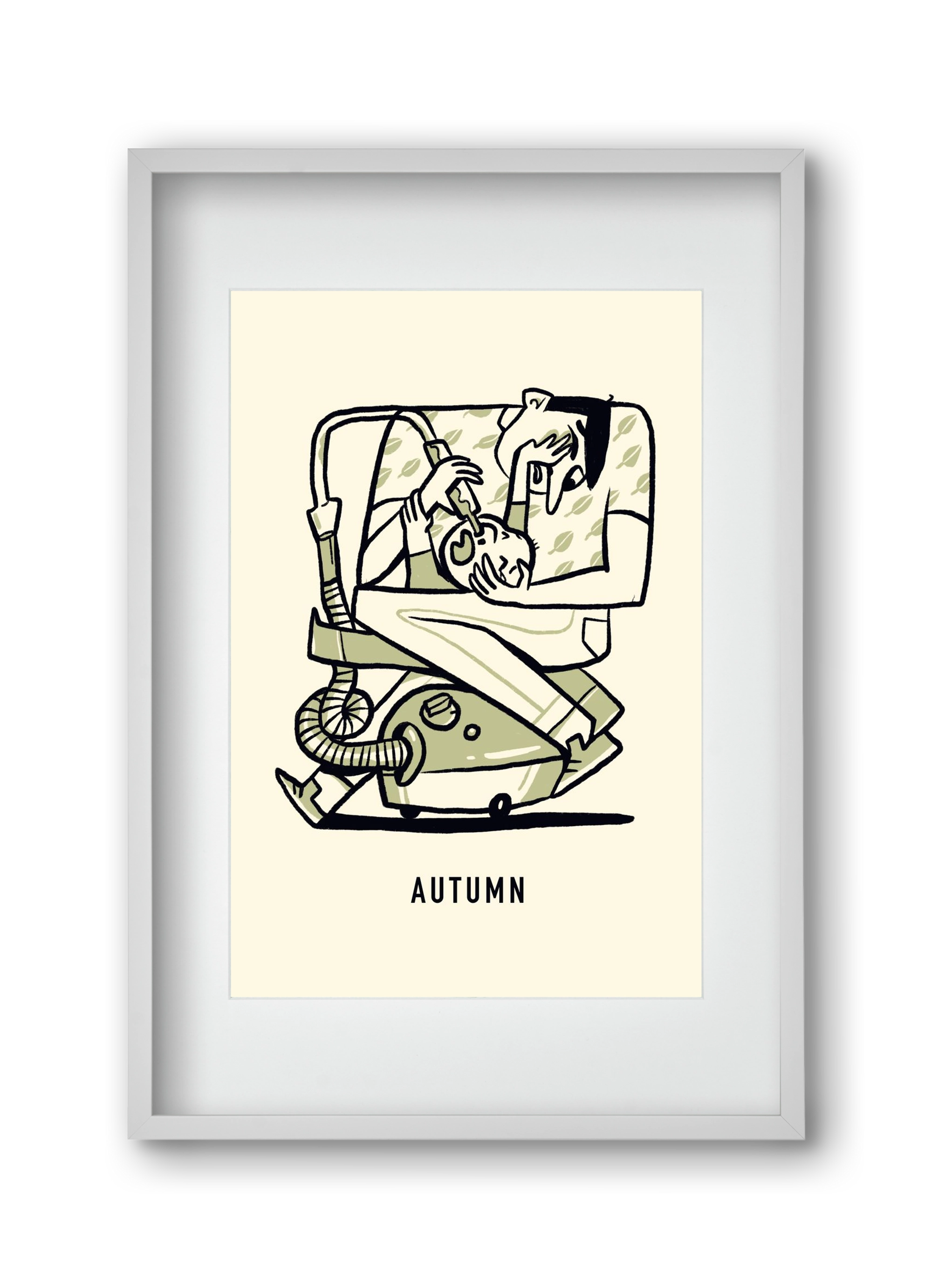 Autumn, 30x45 cm (20x30 cm), Fehér keret, paszpartuval