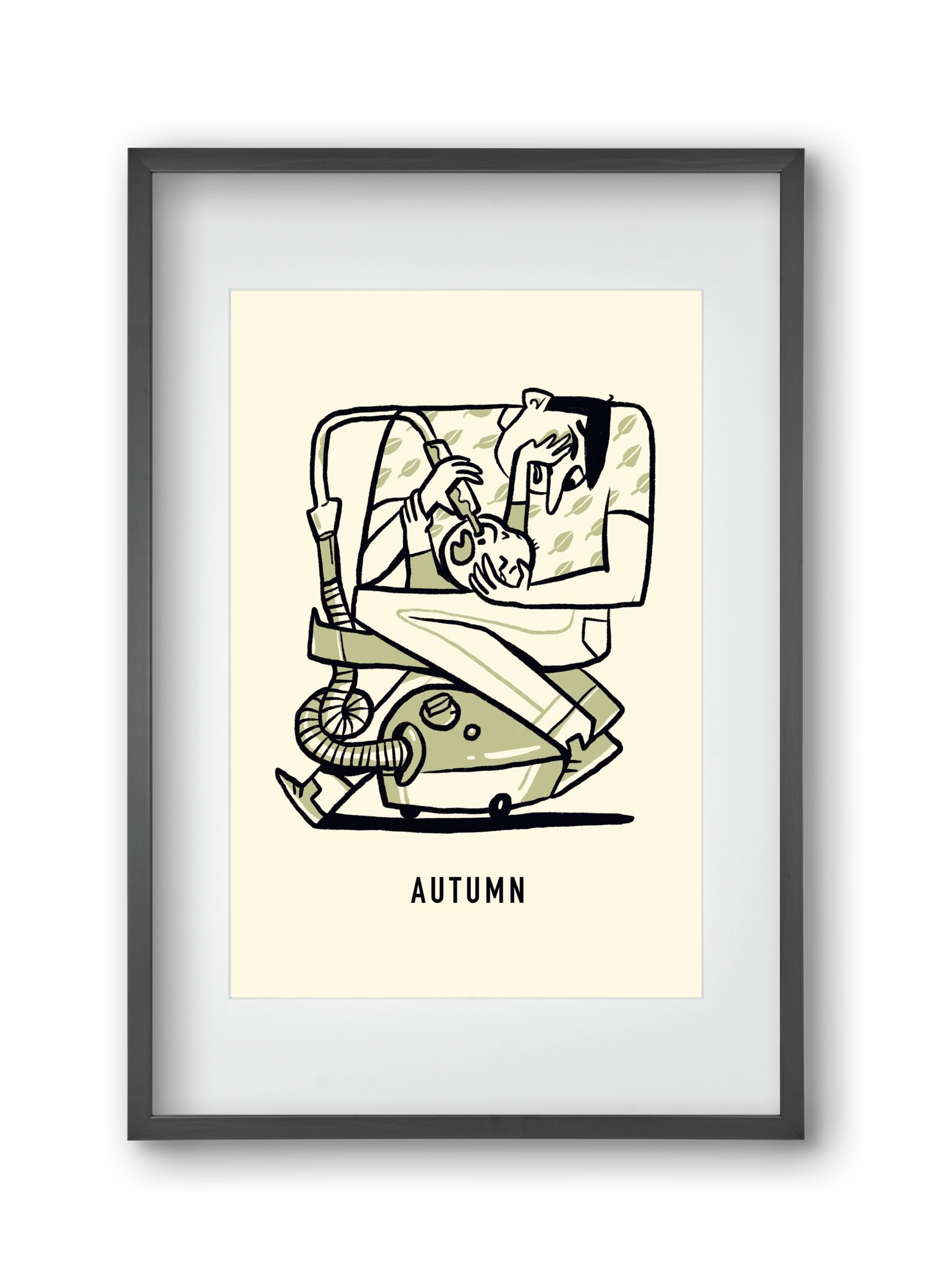 Autumn, 30x45 cm (20x30 cm), Fekete keret, paszpartuval