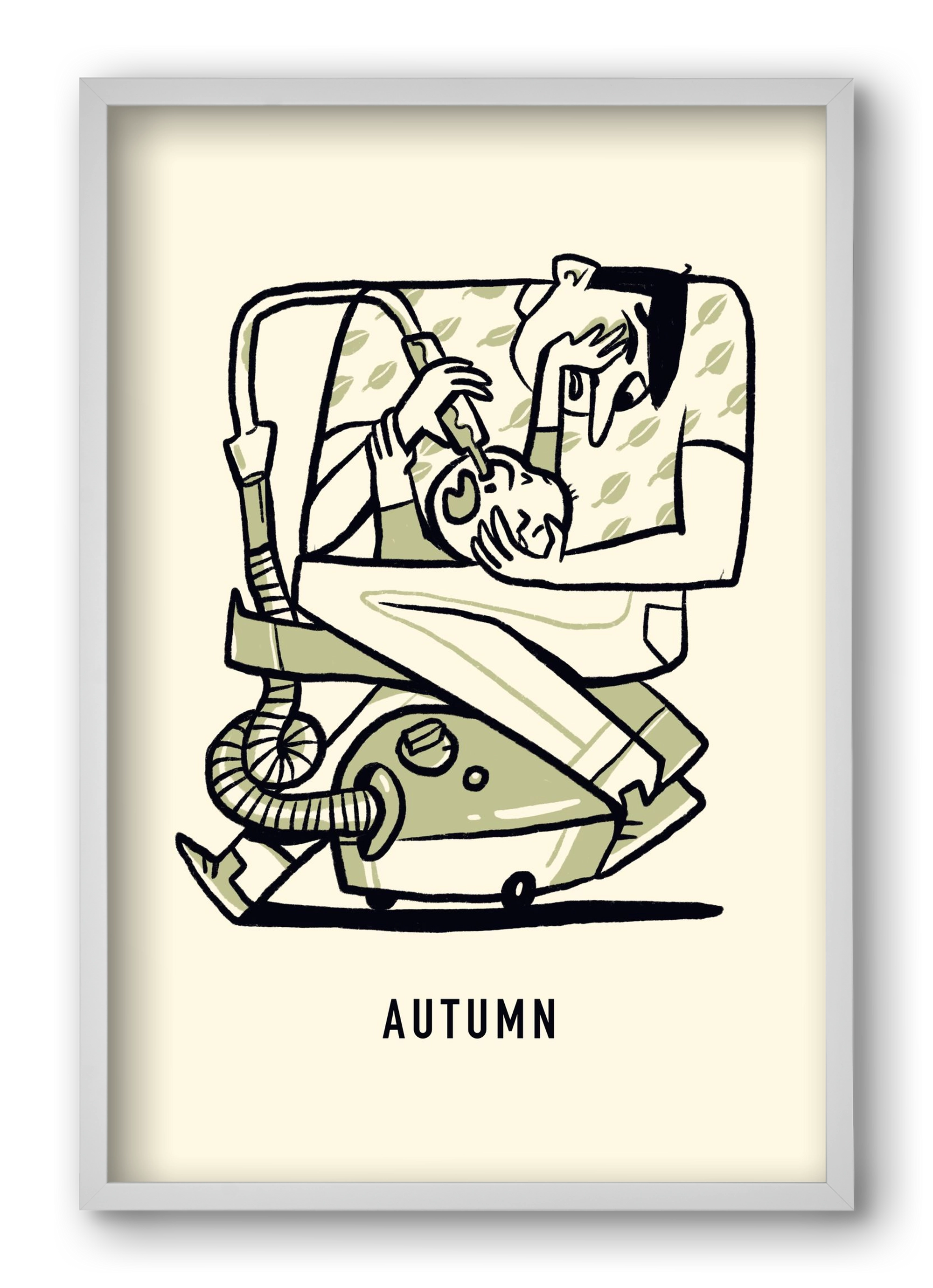 Autumn, 40x60 cm (40x60 cm), Fehér keret