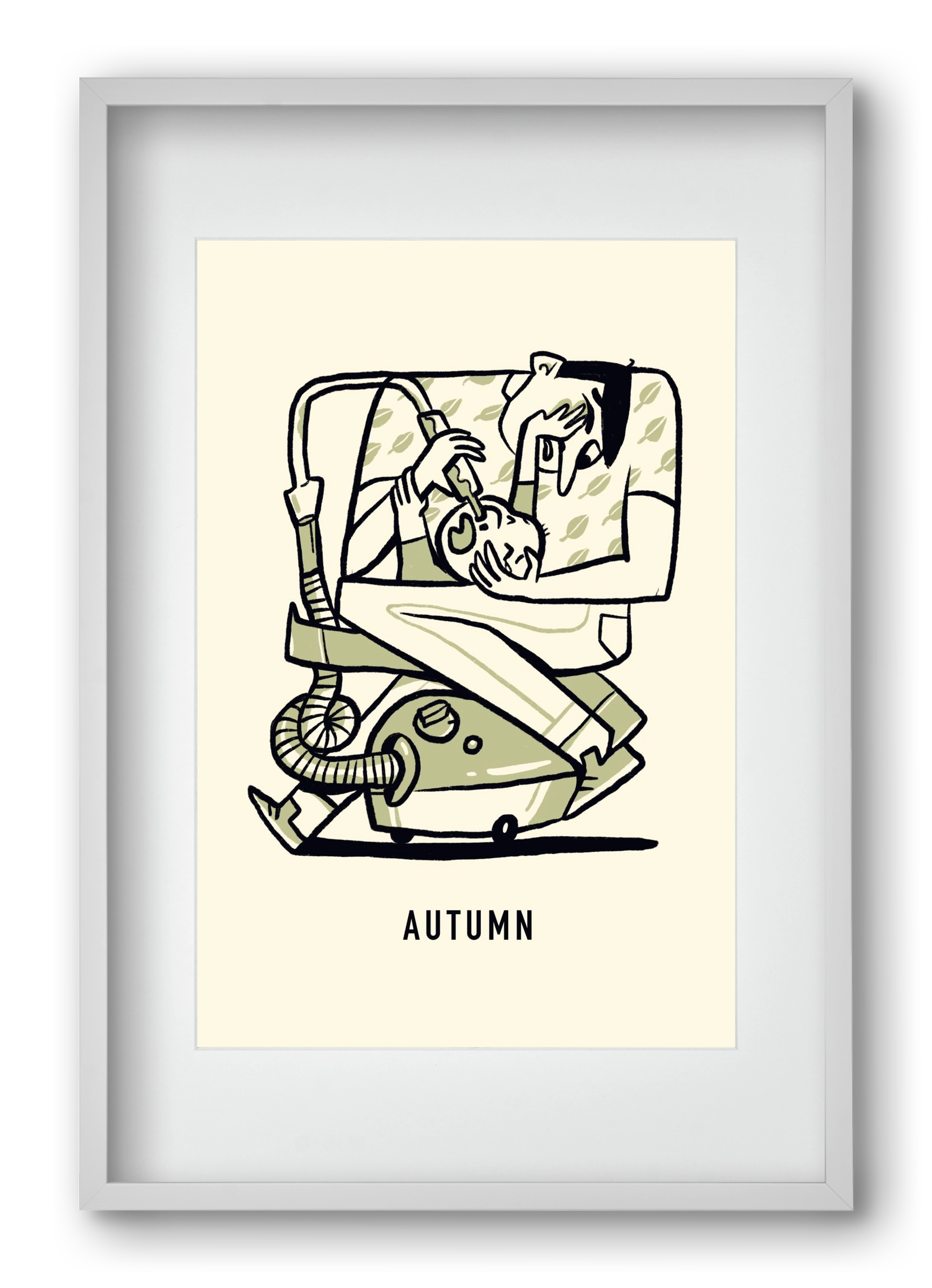 Autumn, 40x60 cm (30x45 cm), Fehér keret, paszpartuval