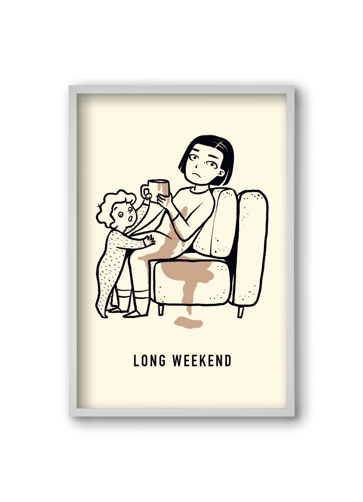 Long weekend, 20x30 cm (20x30 cm), Fehér keret