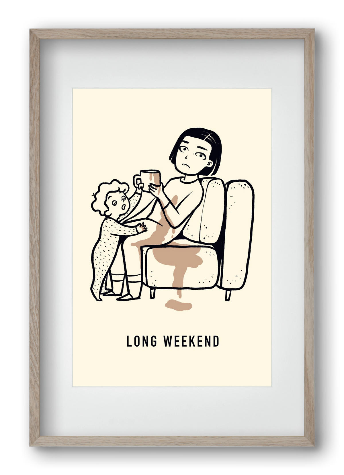 Long weekend, 40x60 cm (30x45 cm), Tölgy keret, paszpartuval